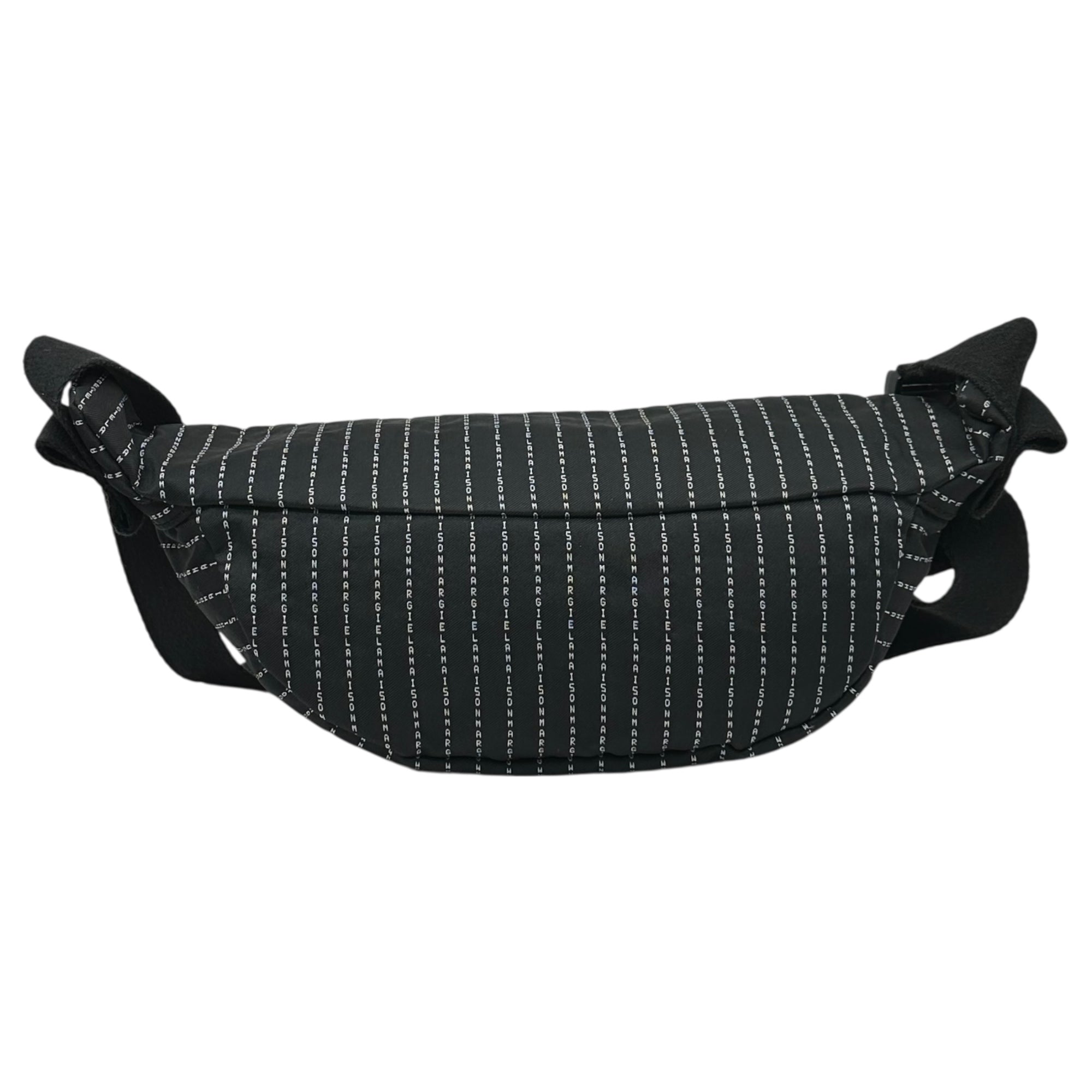 美品20AW MAISON MARGIELA バムバッグ ネイビー　ステッチ MAISON MARGIELA(メゾンマルジェラ) 20AW Logo Pinstripe Body Bum Bag