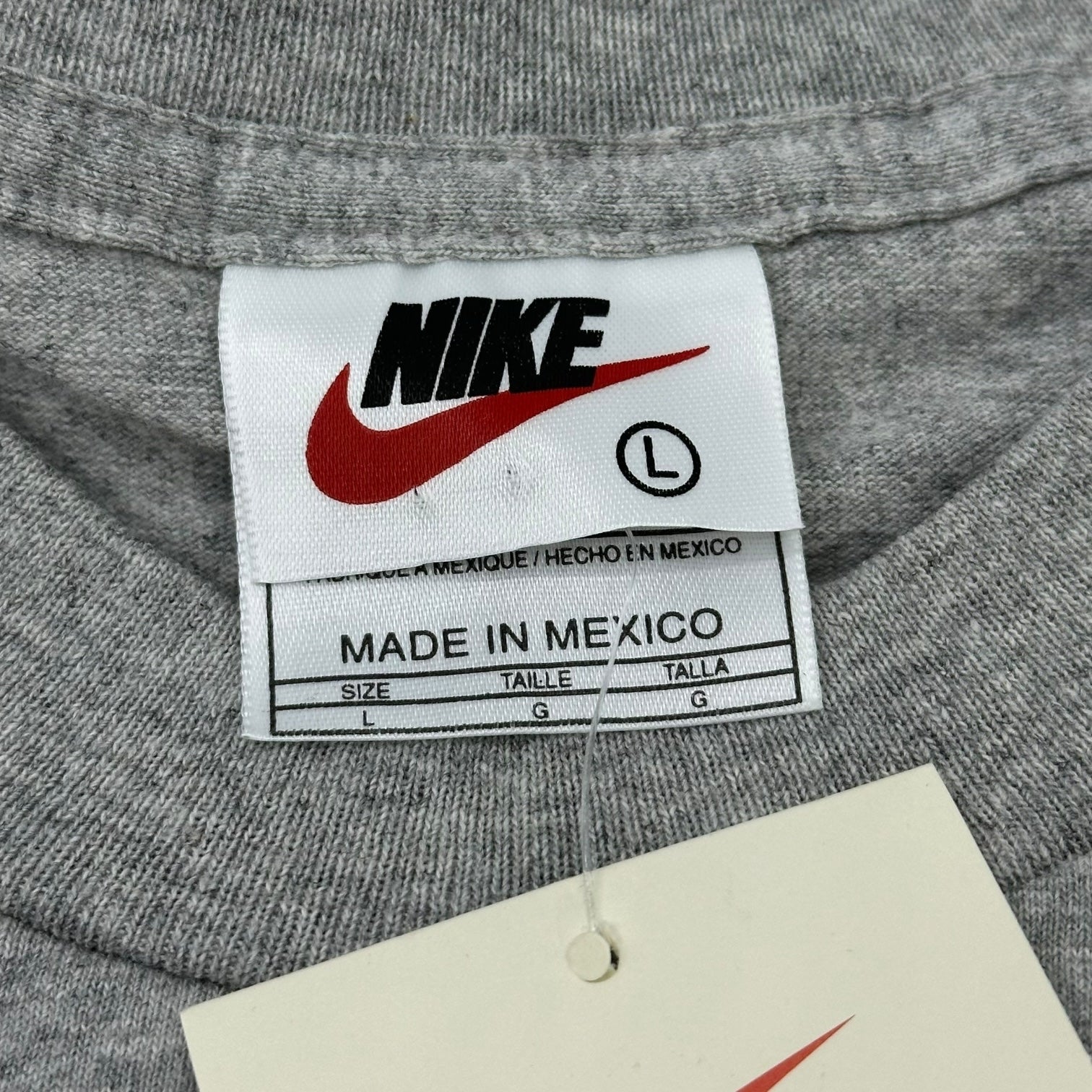 NIKE(ナイキ) 90's 14 YEAR AIR JORDAN Tee 歴代 エアジョーダン Tシャツ 133408-050 L グレー 90年代 ヴィンテージ デッドストック