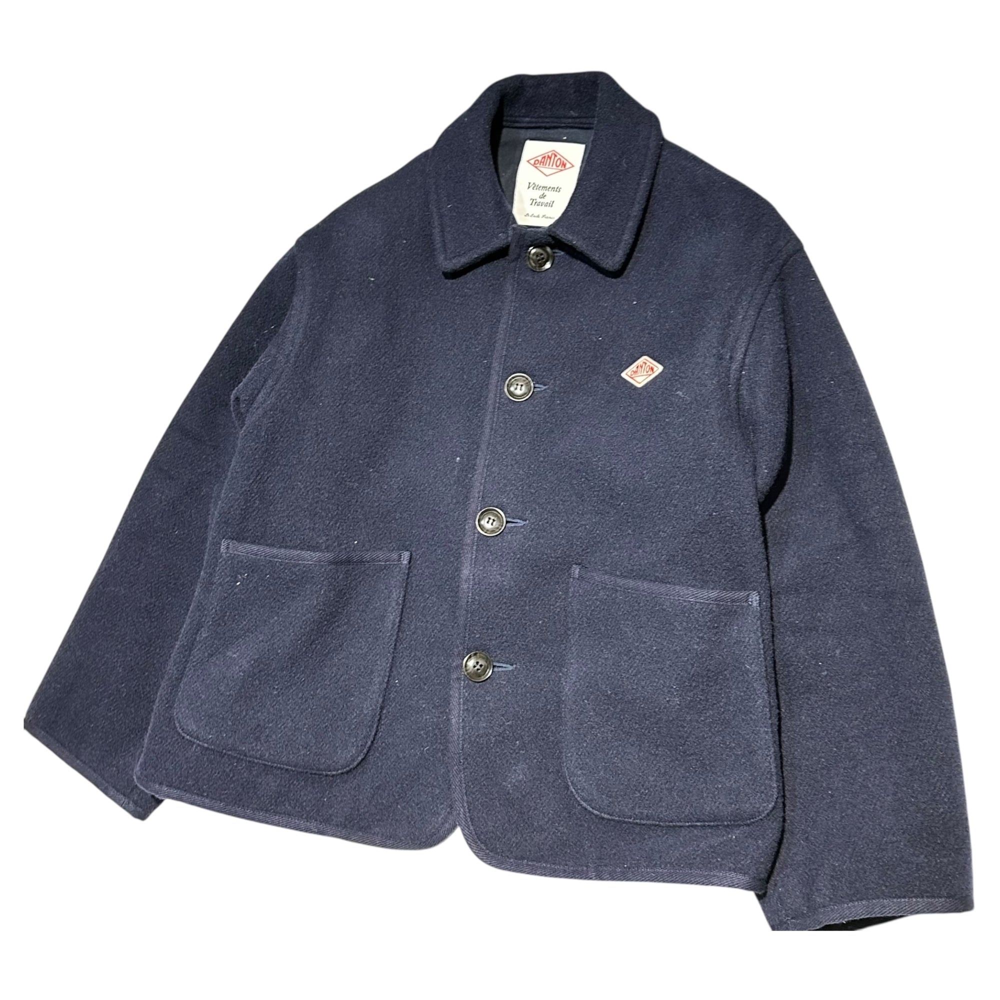 DANTON(ダントン) Wool Light Pile Coverall Jacket ウール ライト パイル カバーオール ジャケット DT-A0209 36(S) ネイビー