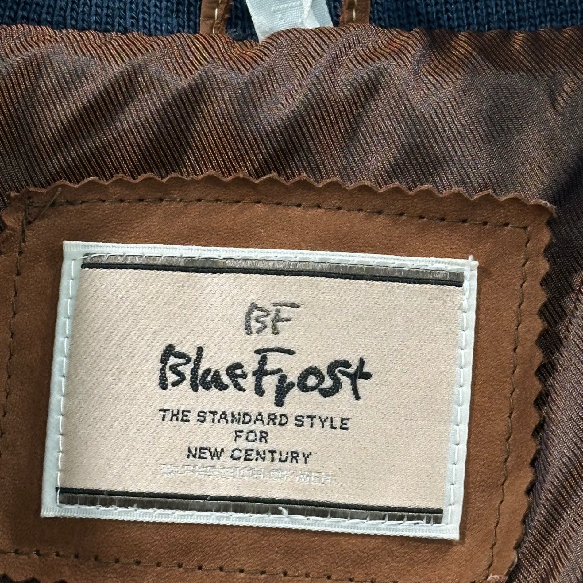 VINTAGE(ヴィンテージ) Old Nubuck Leather High-Neck Coat オールド ヌバック レザー ハイネック コート L ブラウン