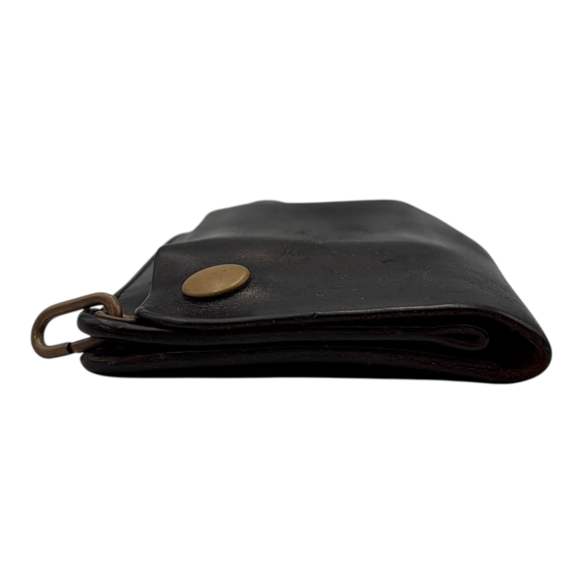 N LEATHER(エヌレザー) 180 カスタム 姫路レザー トラッカー ウォレット ブラック 長財布