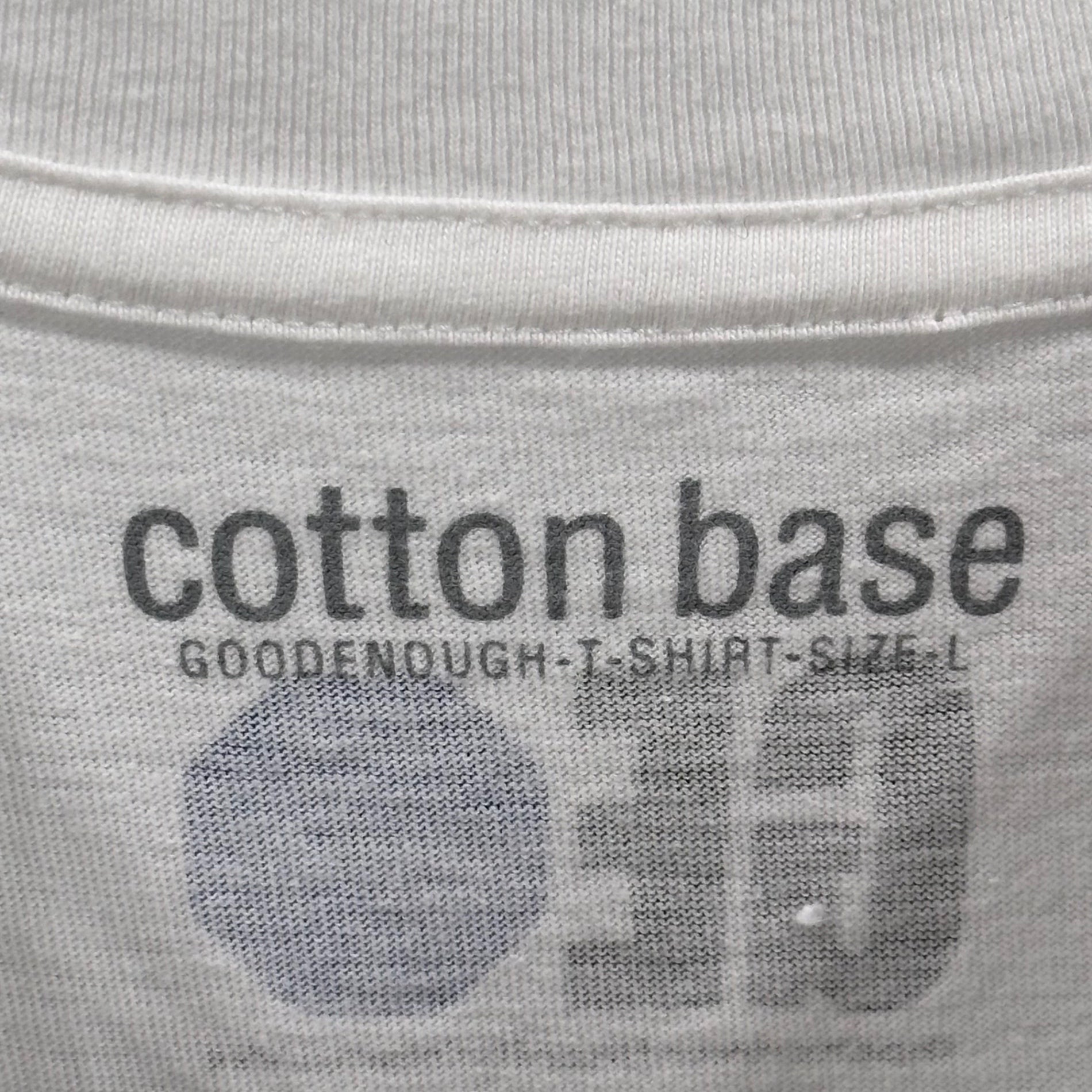 GOODENOUGH×ON SUNDAYS(グッドイナフオン・サンデーズ) 2003 Cotton base Graphic Tee グラフィック Tシャツ L ホワイト 00's フラグメント