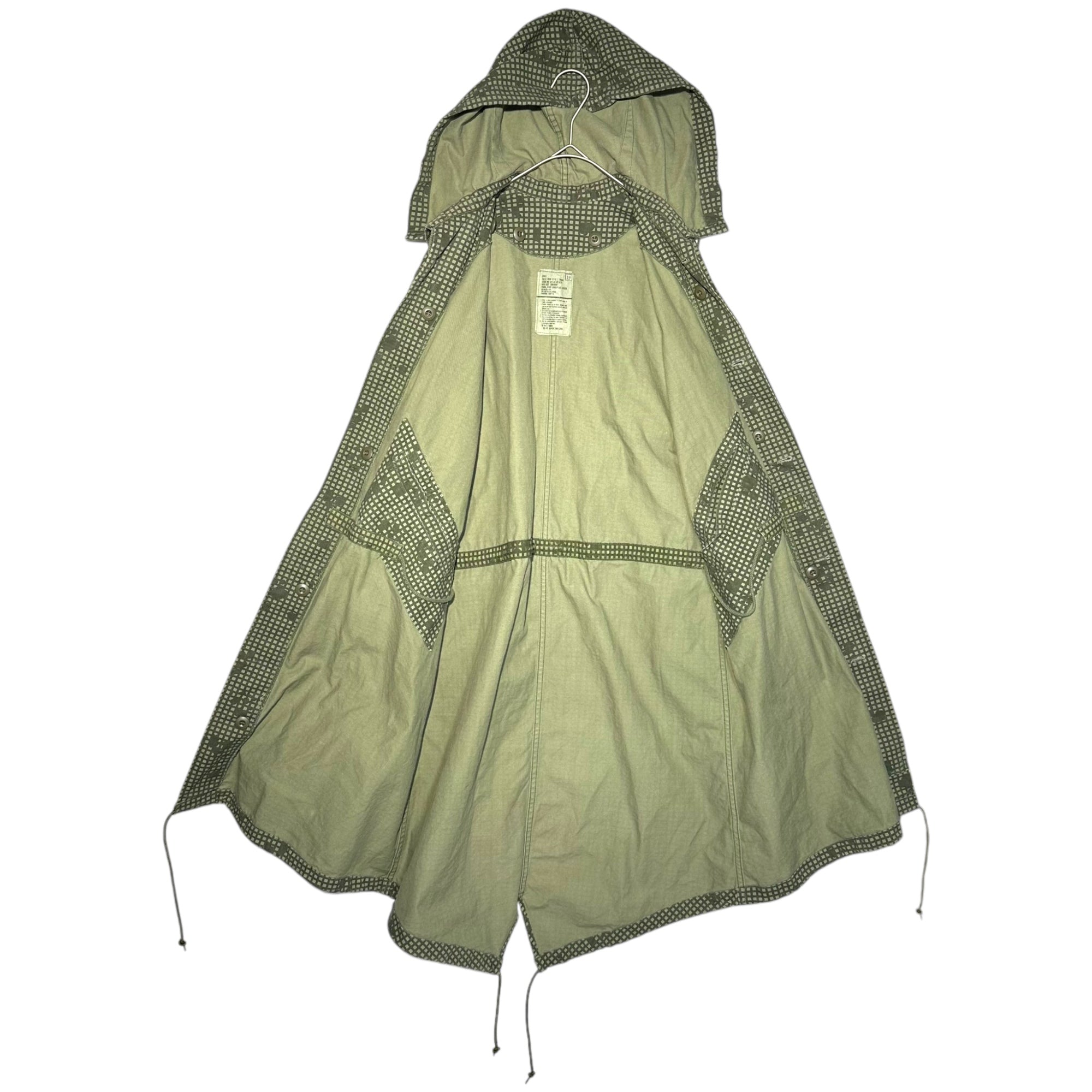 US ARMY(アメリカ軍) 80's Night Desert Camo Parka ナイトデザートカモパーカー 8415-01-102-6279 SMALL オリーブ 89年製 80年代 ヴィンテージ ミリタリー モッズ コート