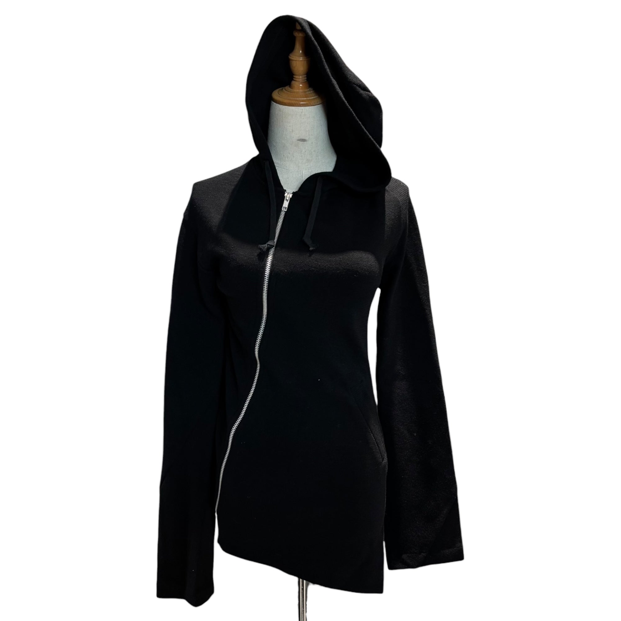 COMME des GARCONS COMME des GARCONS(コムデギャルソンコムデギャルソン) 14AW Diagonal Zip Asymmetric Wool Parka 斜めジップ 変形 ウール パーカー RN-J030 M ブラック AD2014