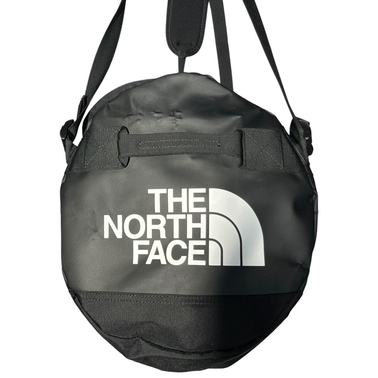 SUPREME×THE NORTH FACE(シュプリーム×ノースフェイス) 19SS Arc Logo Small Base Camp Duffle Bag ロゴ スモール ベース キャンプ ダッフル バッグ NF0A3KZ6 ブラック ボストン 旅行 スポーツ