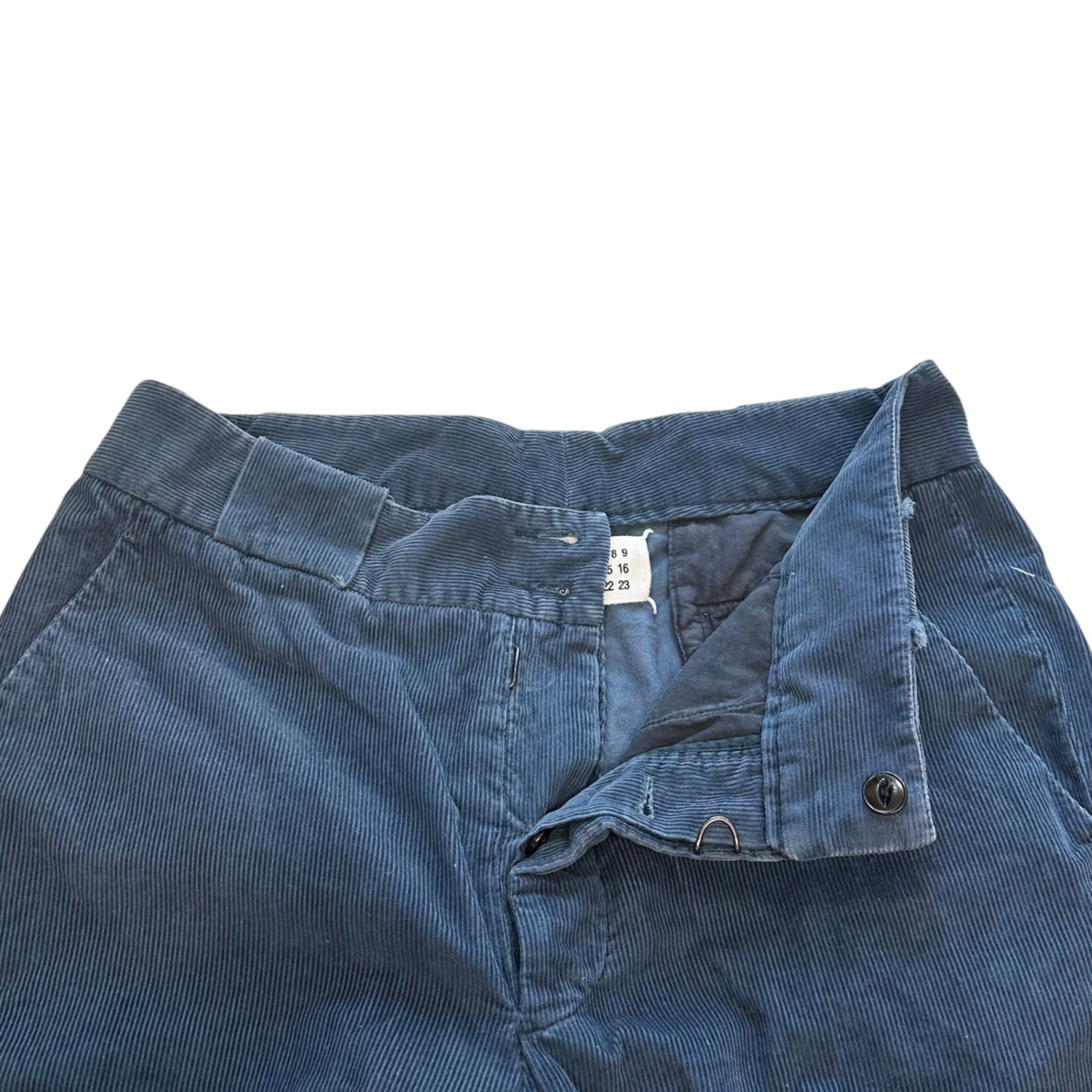 MAISON MARGIELA(メゾンマルジェラ) 13SS Corduroy Straight Pants コーデュロイ ストレート パンツ S30KA0339 46(S) ブルー 裾上げ有