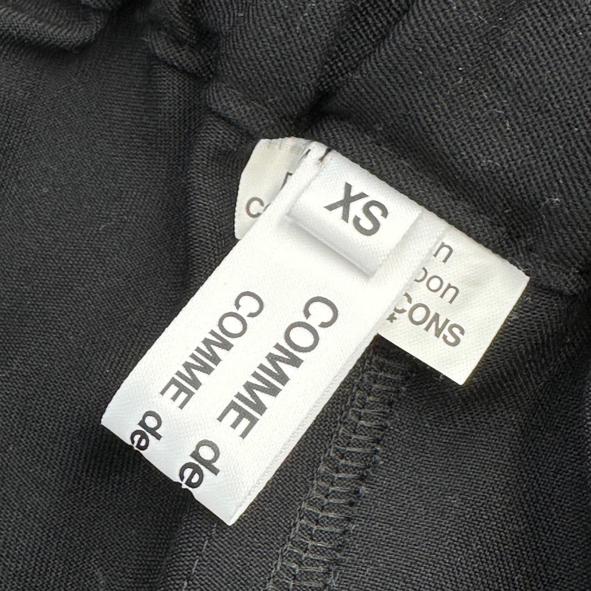 COMME des GARCONS COMME des GARCONS(コムデギャルソンコムデギャルソン) 2022AW Wool-Gabardine Sarouel Easy Pants ウール ギャバジン サルエル イージー パンツ RJ-P005 XS ブラック AD2022 男性着用可能