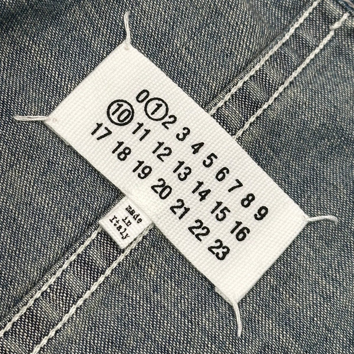 MAISON MARGIELA(メゾンマルジェラ) 2026AW SPORTS JACKET スポーツ デニム ジャケット S50AM0658 42 ライトインディゴ デストロイ カバーオール