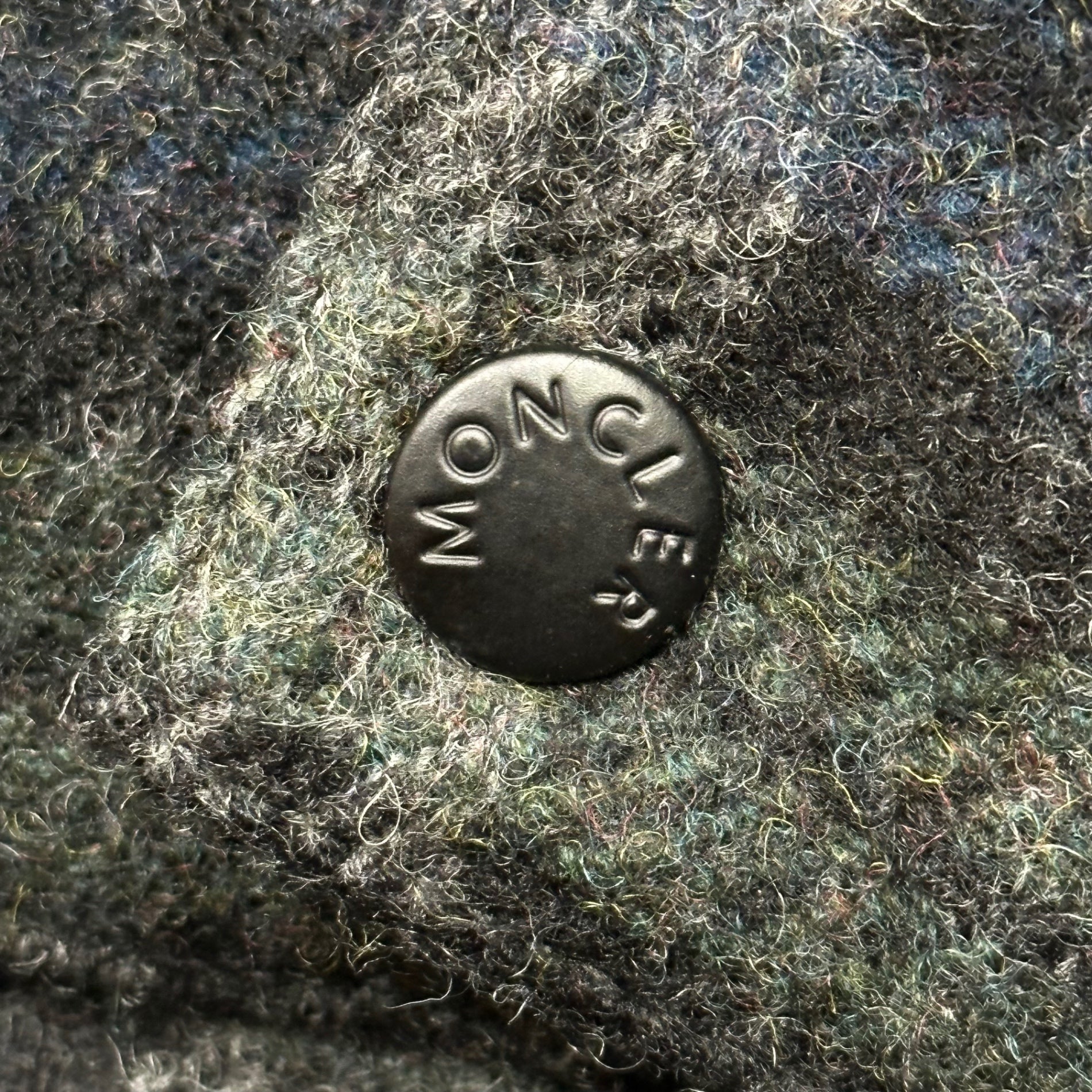 MONCLER(モンクレール) Wool-Bodied Checkered Down Vest ウールボディ チェック ダウンベスト 5 グレー×グリーン×ネイビー