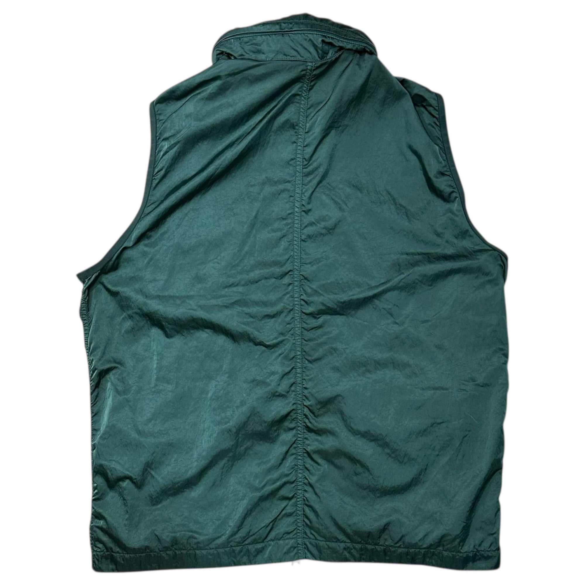 STONE ISLAND(ストーンアイランド) 21SS NYLON RASO-TC VEST ナイロン ベスト 7415G0430 L グリーン