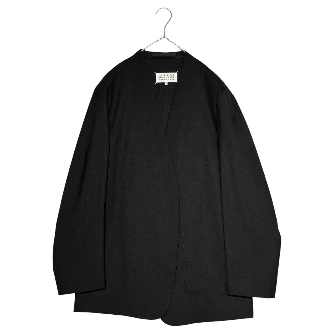 MAISON MARGIELA(メゾンマルジェラ) 23SS No Collar Jacket ノーカラー ジャケット S50BN0447 48(L程度) ブラック テーラード ウール