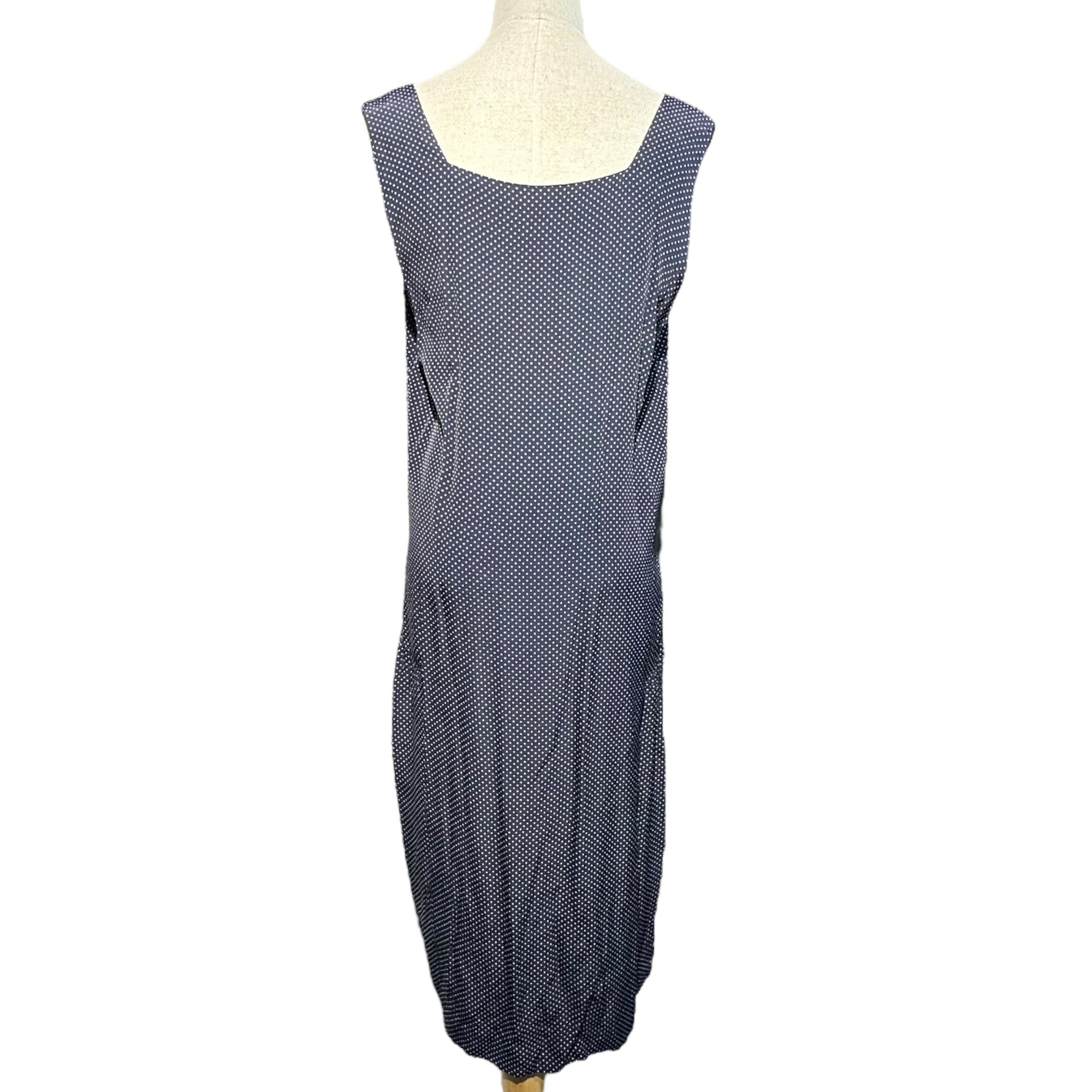 COMME des GARCONS(コムデギャルソン) 70～80's Vintage Dot Print Sleeveless Dress 70～80年代 ヴィンテージ ドットプリント ノースリーブ ワンピース AD表記無 FREE ネイビー 川久保玲 本人期