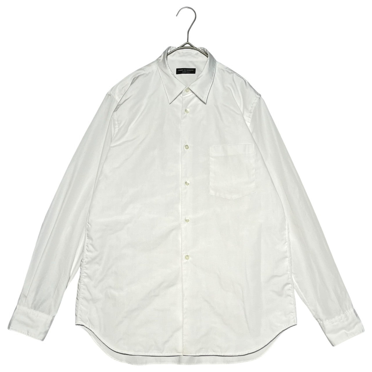 COMME des GARCONS HOMME PLUS(コムデギャルソンオムプリュス) Ruffle inside-out long sleeve shirt 裏フリル インサイドアウト 長袖シャツ FREE ホワイト