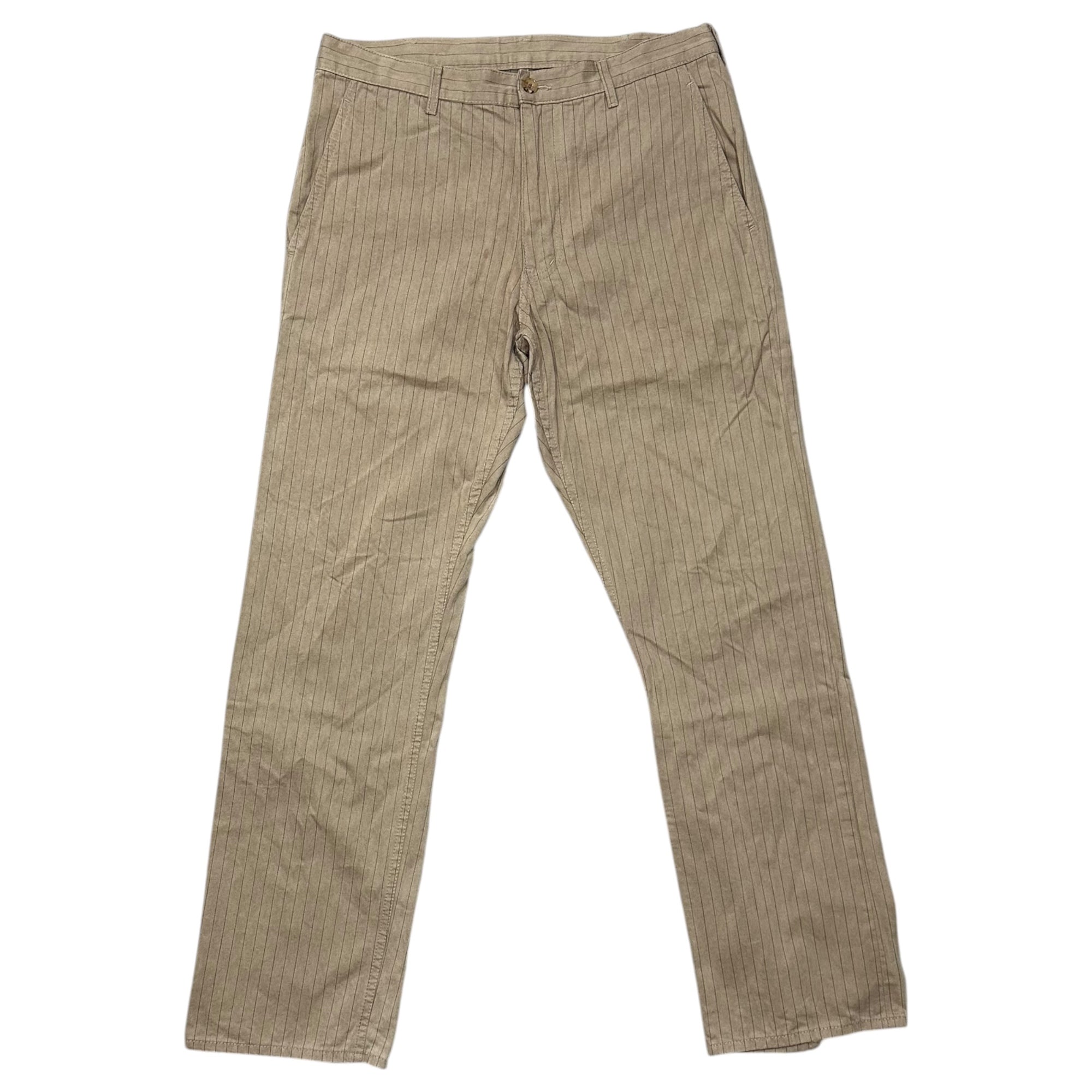 COMME des GARCONS HOMME PLUS(コムデギャルソンオムプリュス) 2006SS Lip & Tan Back-Printed Striped Pants リップアンドタン バックプリント ストライプ パンツ PQ-P023 S ベージュ×ブラック×レッド AD2005 00s アーカイブ