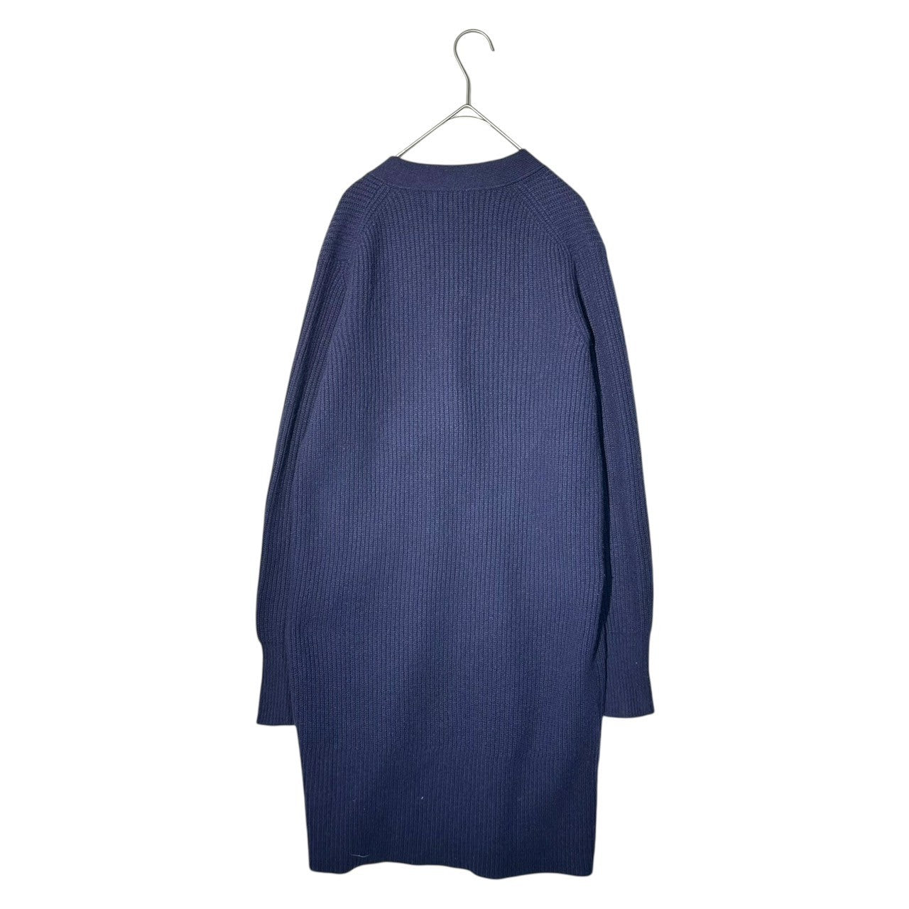 POLO RALPH LAUREN(ポロラルフローレン) Cashmere wool rib-knit long cardigan カシミア ウール リブ ニット ロング カーディガン  XS ネイビー