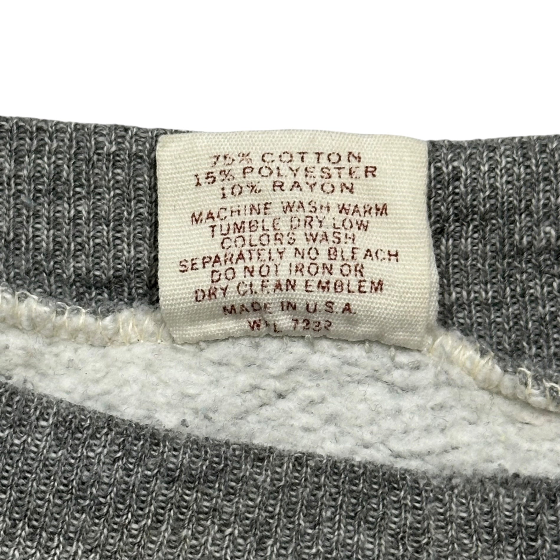 RUSSELL(ラッセル) 1970's Vintage Heather Gray Sweatshirt ヴィンテージ 霜降り スウェット XL ライトグレー 70年代 金タグ レーヨン 無地 ラグラン