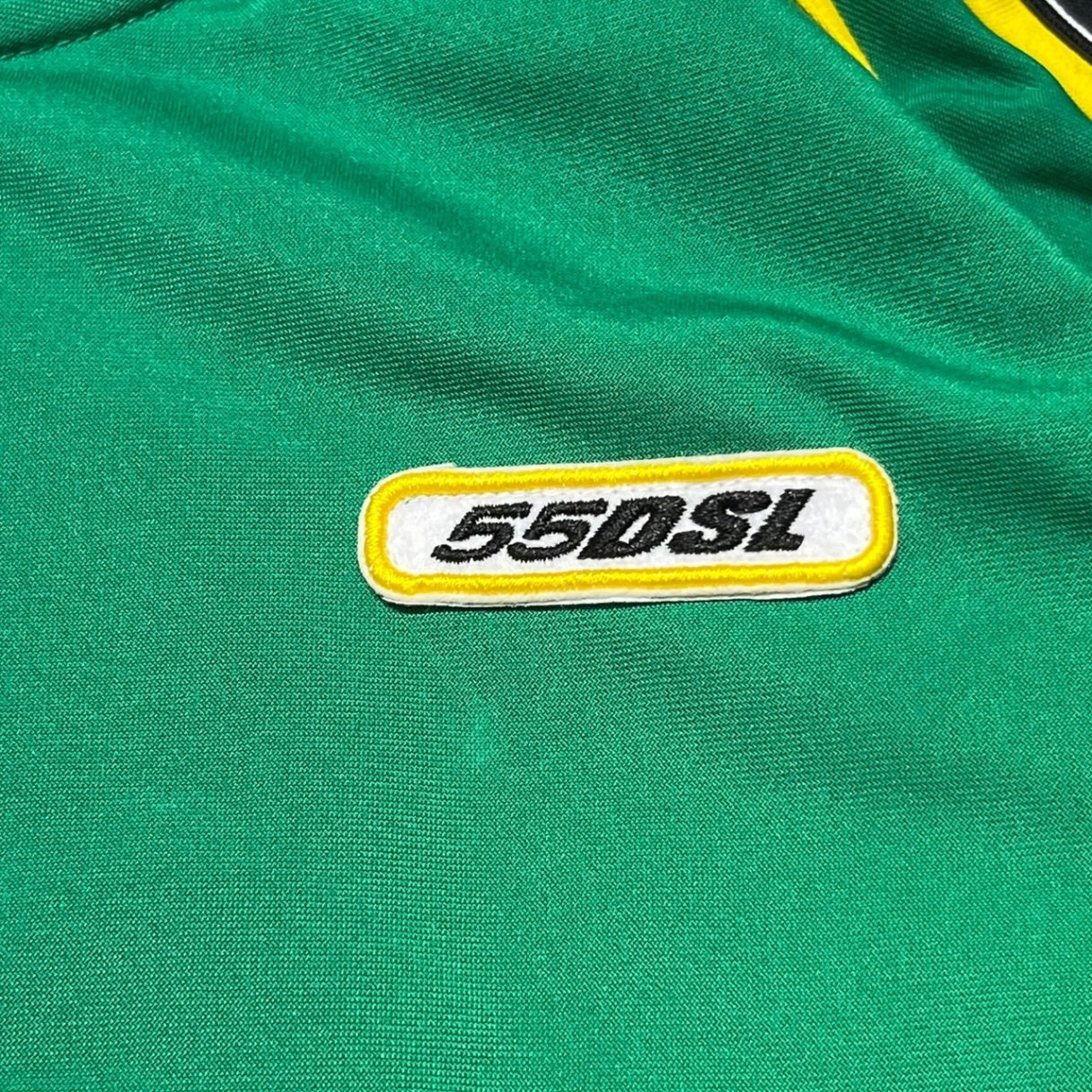 DIESEL(ディーゼル) AMST-SMEETCH  logo track jacket ロゴ トラック ジャケット A05820 S グリーン×イエロー ジャージ ブルゾン