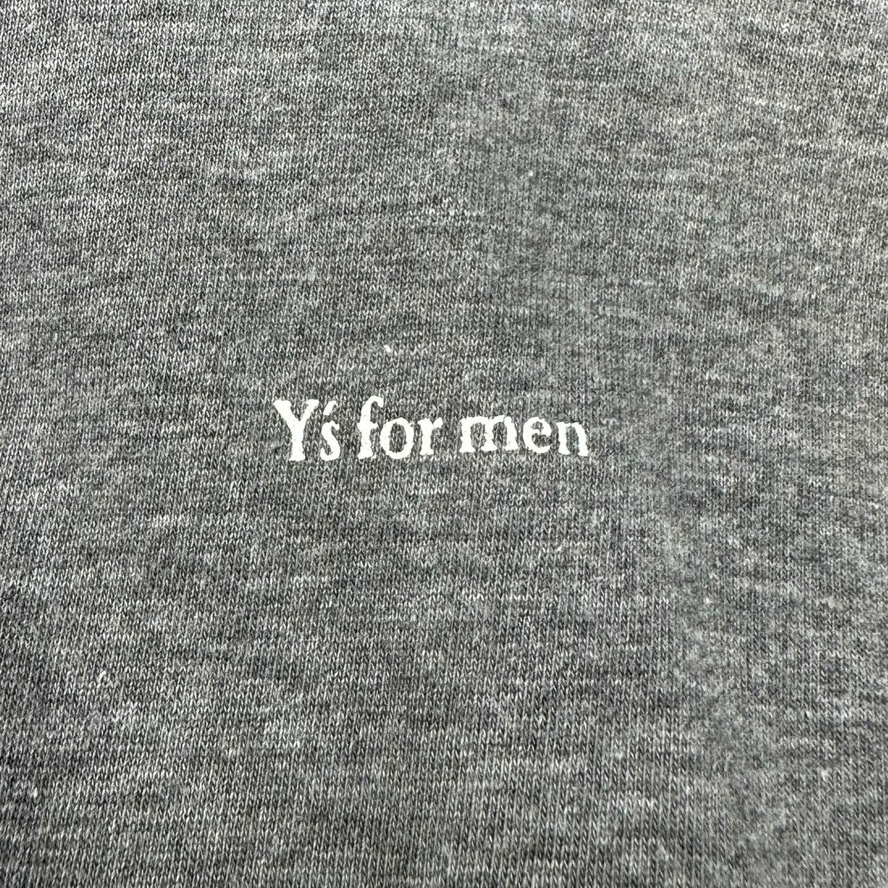 Y's for men(ワイズフォーメン) 90's Vintage one point logo long sleeve T-shirt ヴィンテージ ワンポイントロゴ ロングスリーブ Tシャツ MZ-T02-001 FREE グレー×ホワイト