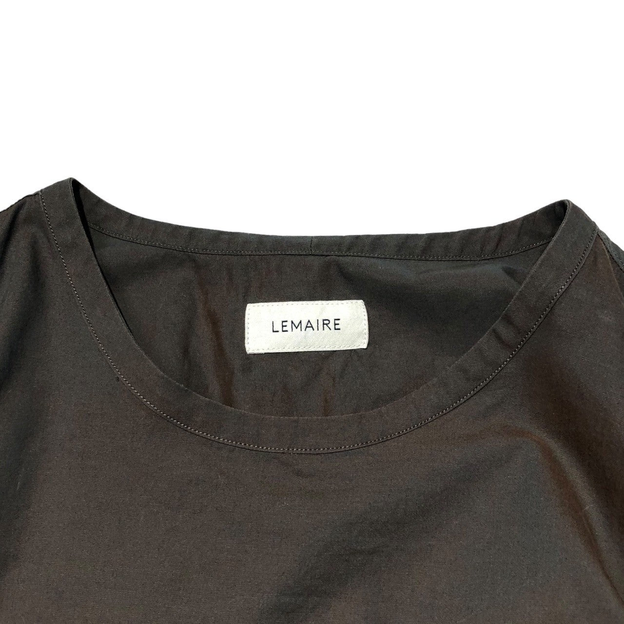 LEMAIRE(ルメール) collarless pullover shirt ノーカラープルオーバーシャツ M 183 TO121 LF276 M カーキ系