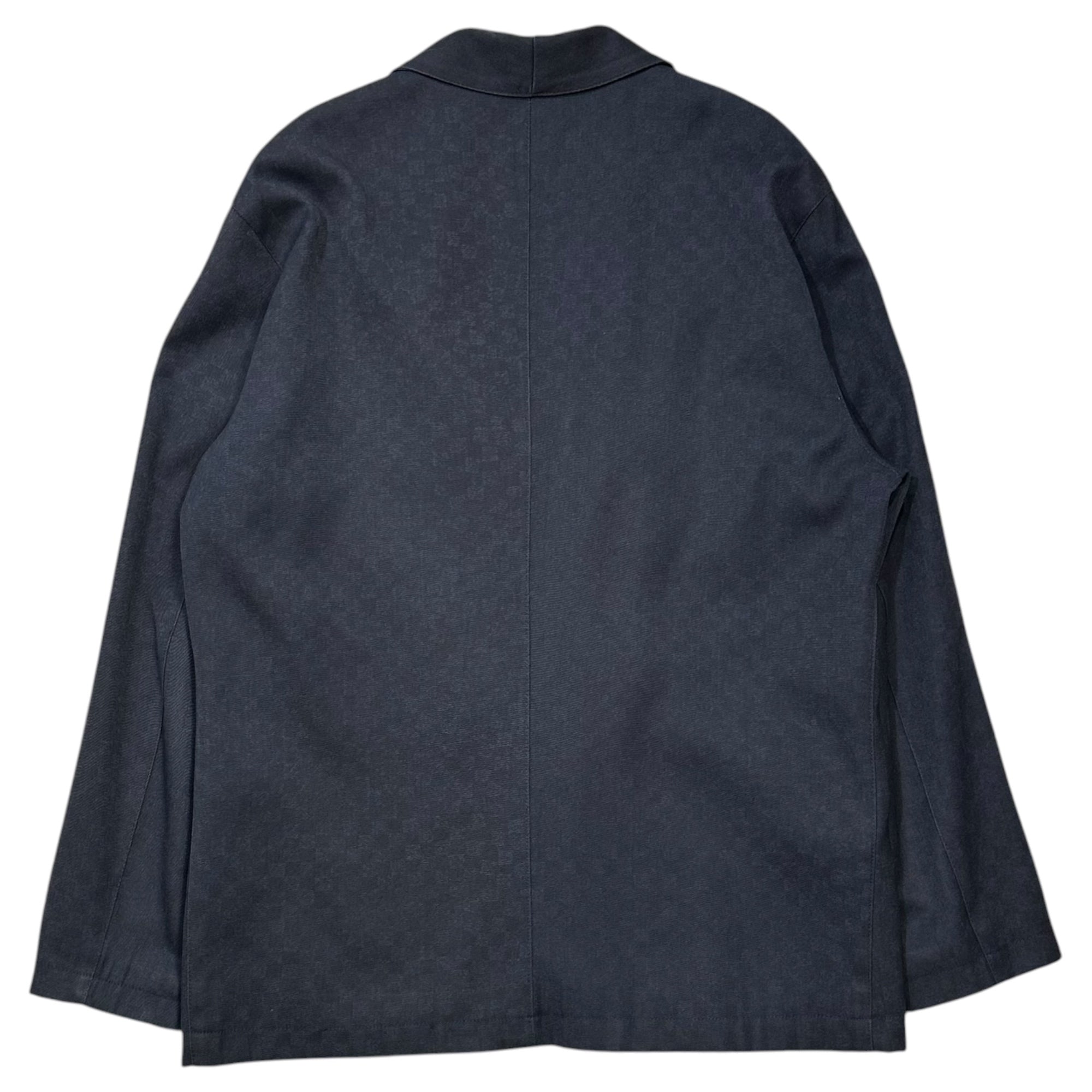 CLOSED(クローズド) 1980's ITALY MADE Shadow Block Check Blazer シャドー ブロック チェック テーラード ジャケット 32(L程度) ネイビー 80年代 MARITHE FRANCOIS GIRBAUD前身ブランド