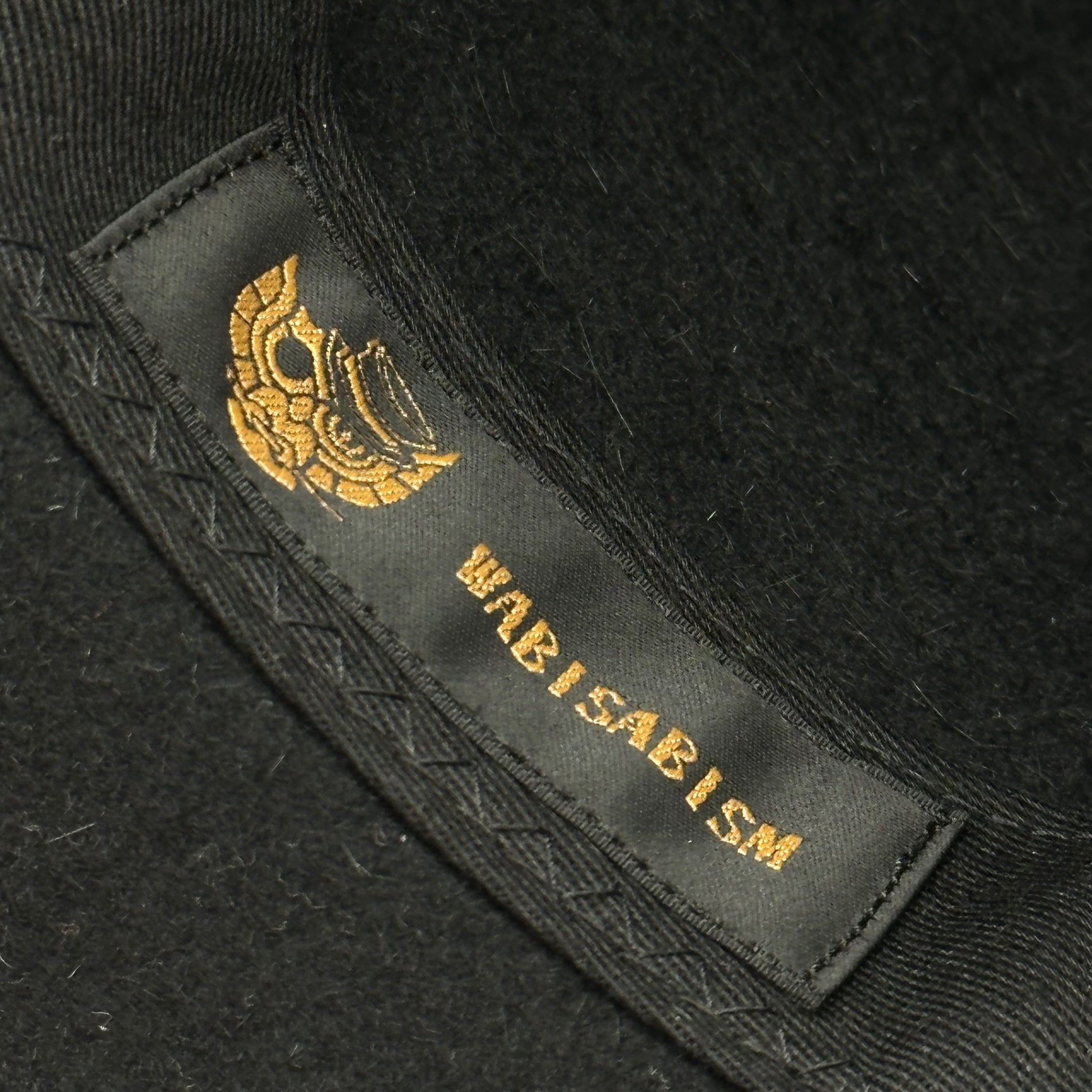 WABISABISM(ワビサビズム) COLON HAT medium brim コロン ハット ミディアム ブリム ブラック 参考定価56,980円(税込) 折り畳み可能