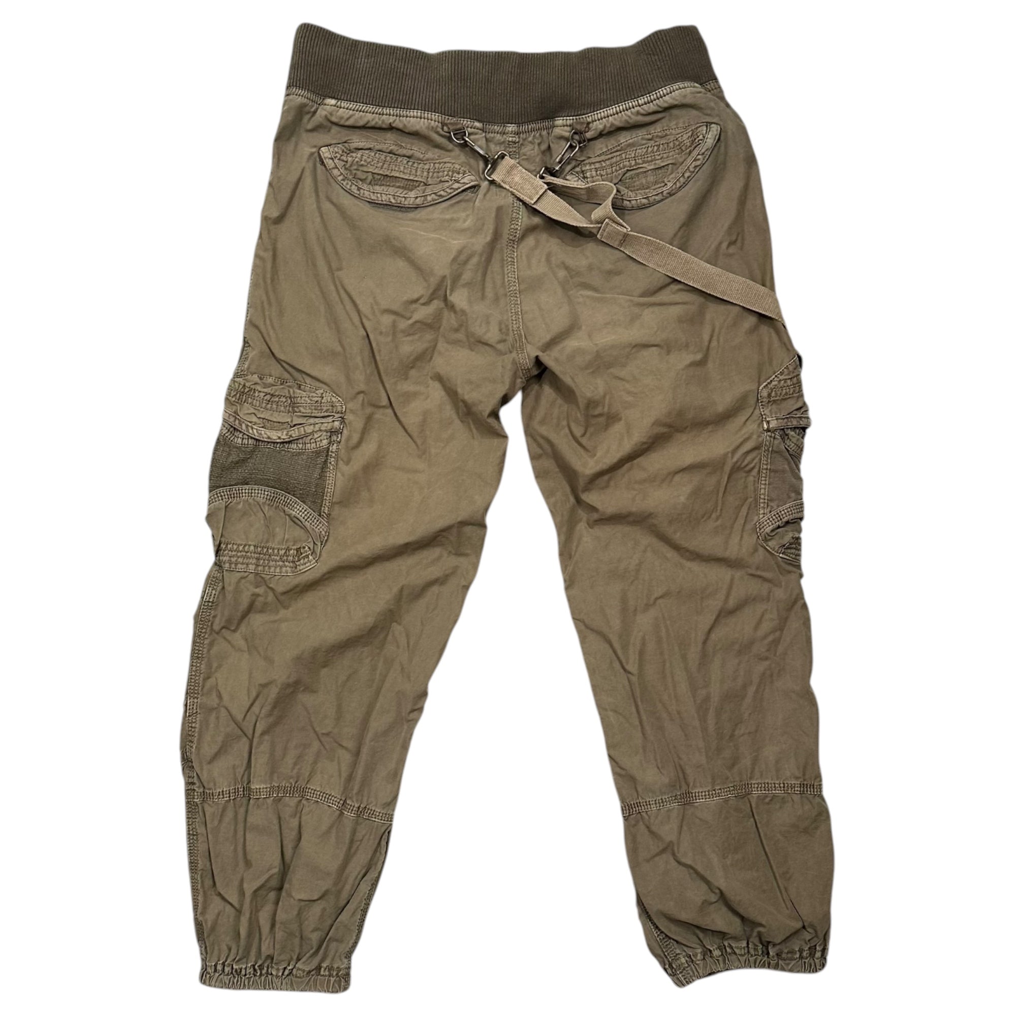 G.O.A(ゴア) 2000's Bondage gimmick pants ボンテージ ギミック パンツ FREE カーキ goa Y2K