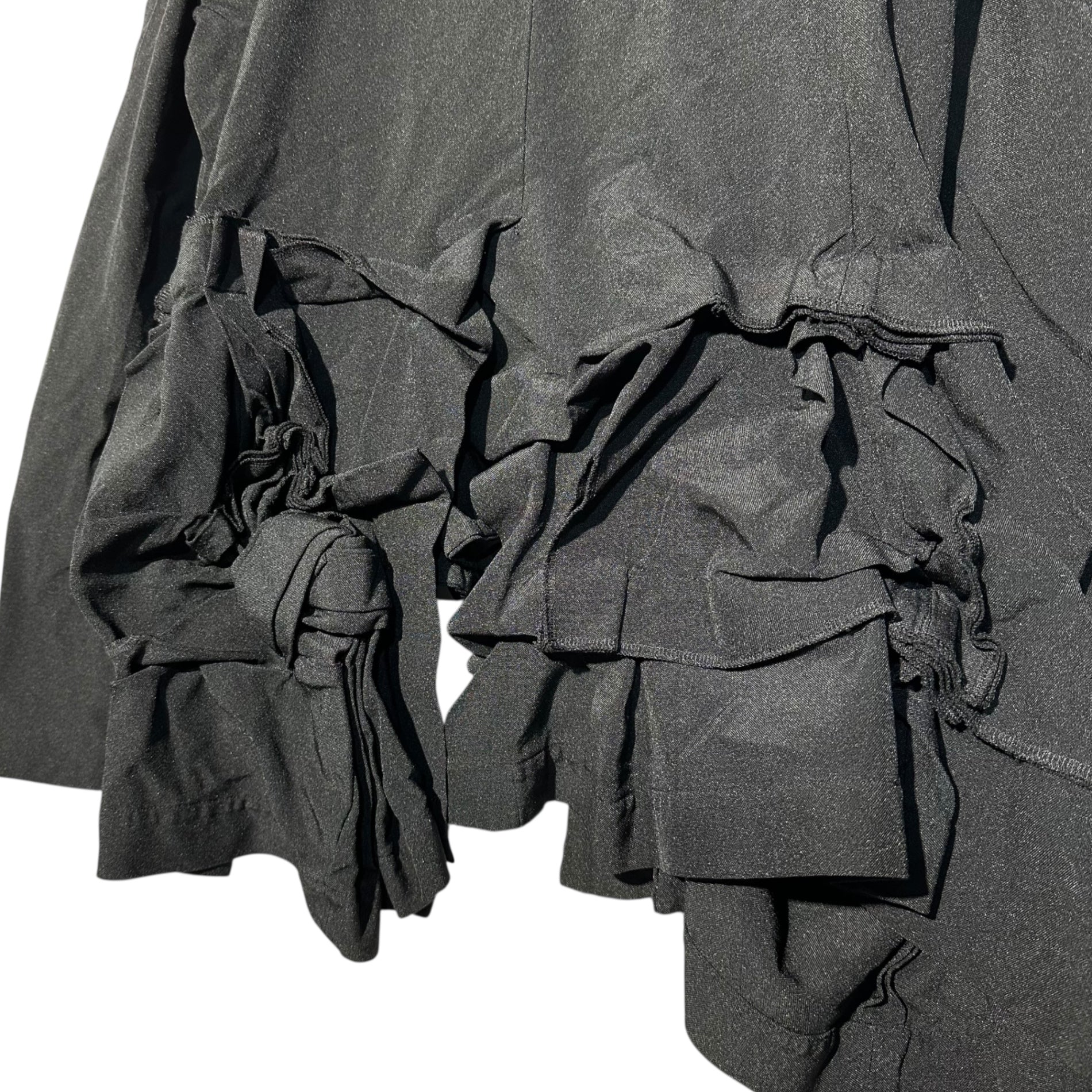 COMME des GARCONS COMME des GARCONS(コムデギャルソンコムデギャルソン) 13AW Round Collar Polyester Ribbon Decorated Jacket 丸襟 ポリエステル リボン 装飾 ジャケット RL-J029 M ブラック AD2013