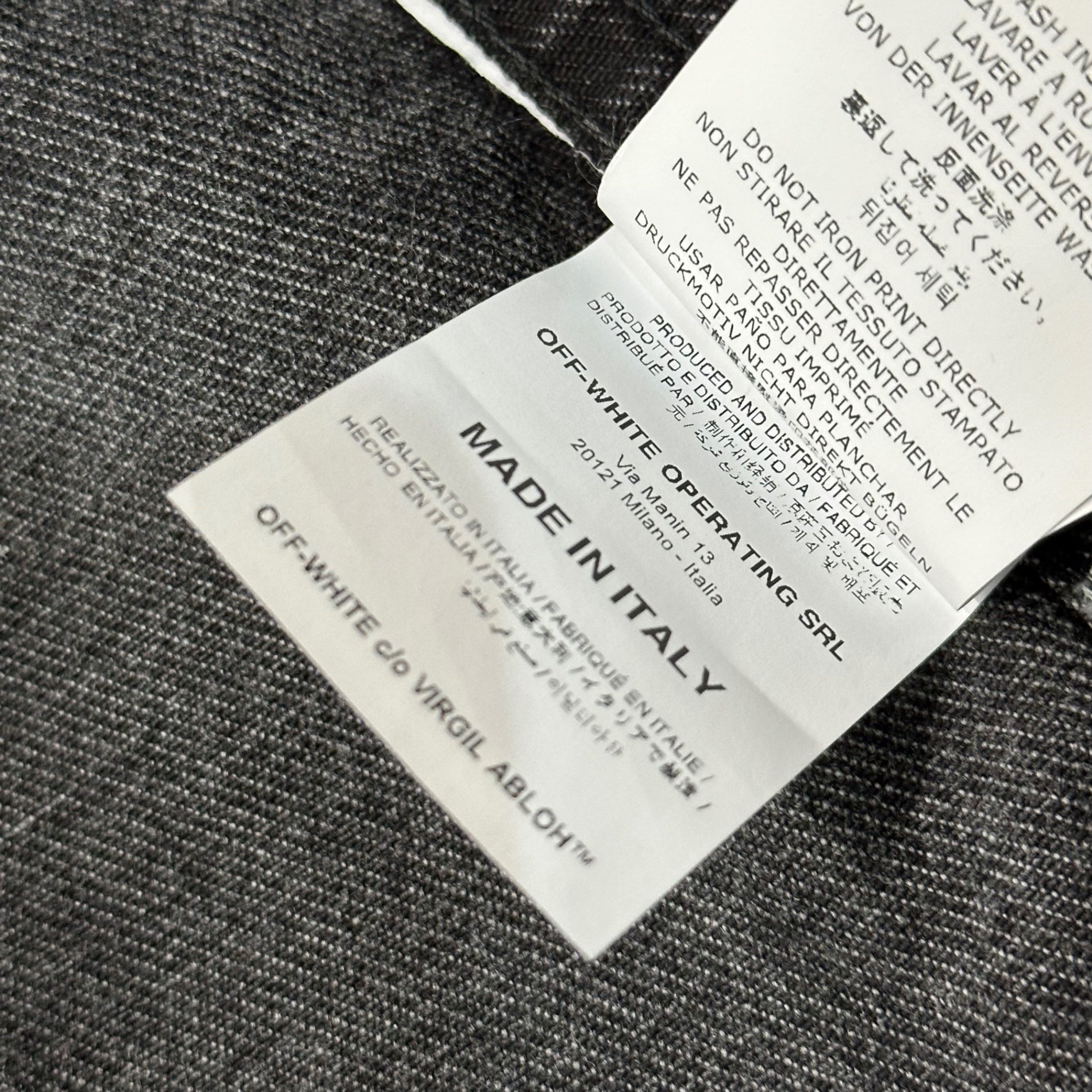 Off-White(オフホワイト) Arrow Oversize Denim Shirt アロー オーバーサイズ デニム シャツ ジャケット OMYD017R20E54020 M ブラック