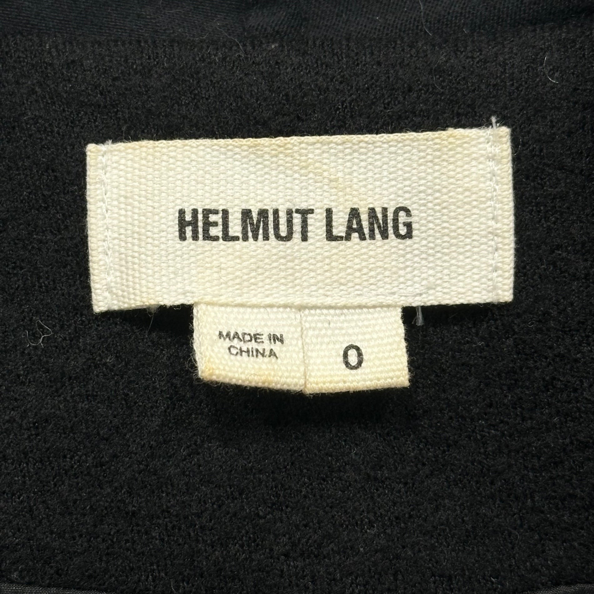 HELMUT LANG(ヘルムートラング) Wool Body Scarf Docking Jacket ウールボディ スカーフ ドッキング ジャケット 16-0304401 0(XS程度) ブラック