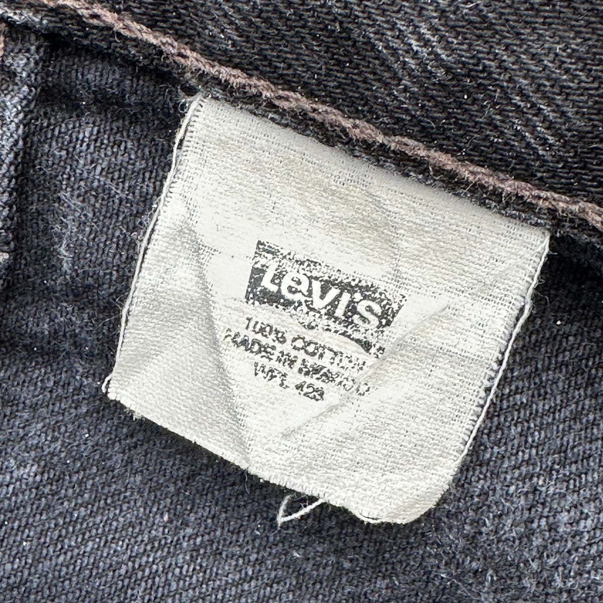 Levi's(リーバイス) 1990's~2000's 501 Overdyed Black Denim Pants 後染め ブラック デニム パンツ W33 L34 ブラック 90年代後半～ ボタン裏647 メキシコ製