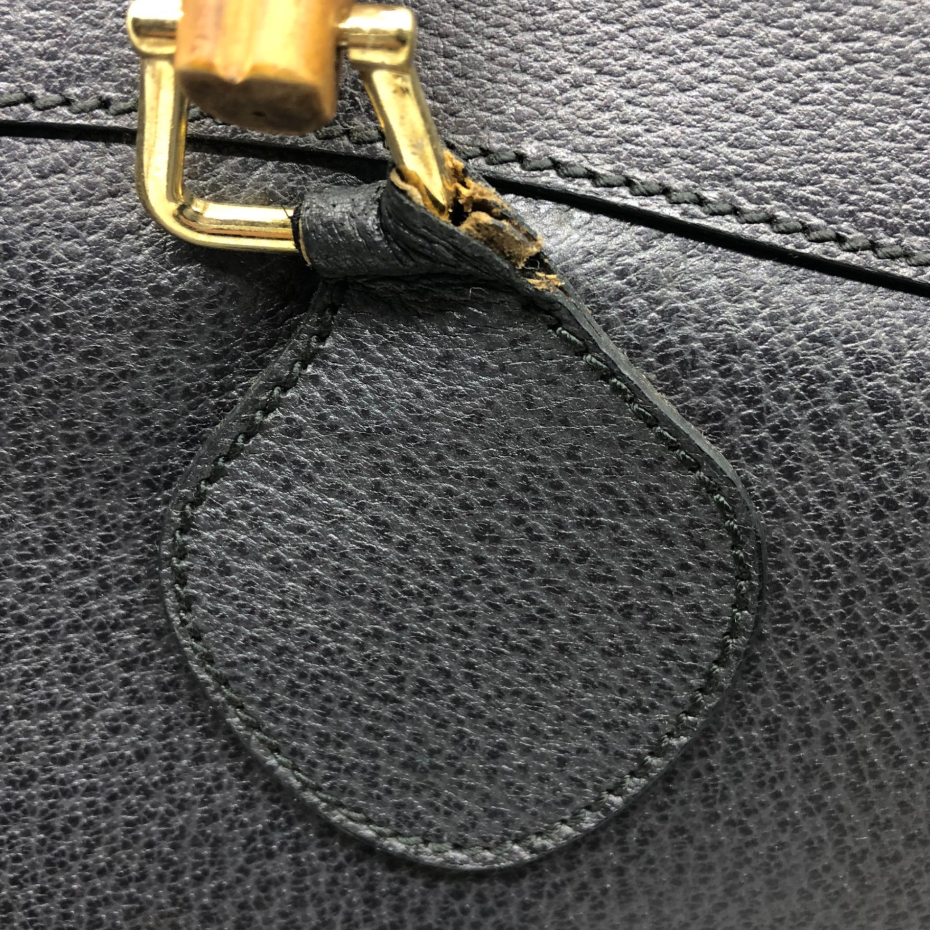 GUCCI(グッチ) OLD BOX type bamboo handbag オールド ボックスタイプ バンブー ハンド バッグ 鞄 レザー トート 002・0260 200110 ブラック