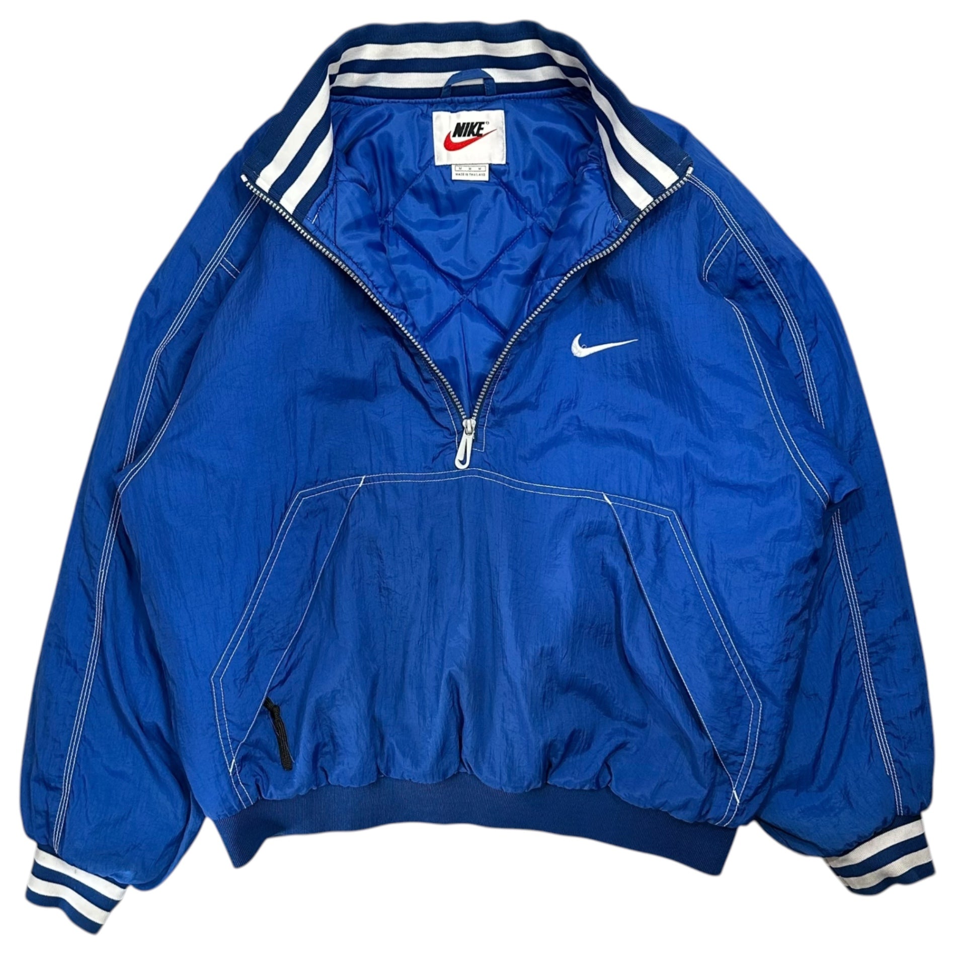 NIKE(ナイキ) 90's Half-Zip Pullover Large Swoosh Padded Jacket
