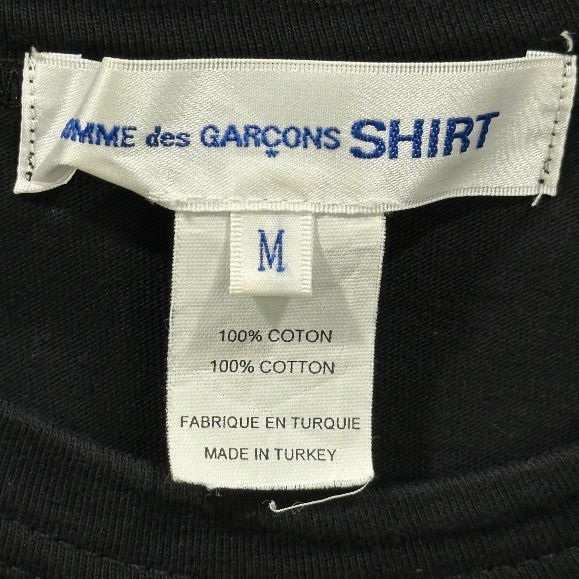 COMME des GARCONS SHIRT(コムデギャルソンシャツ) CLASSIC S/S T-SHIRT ワンポイント ロゴ Tシャツ S28119 M ブラック