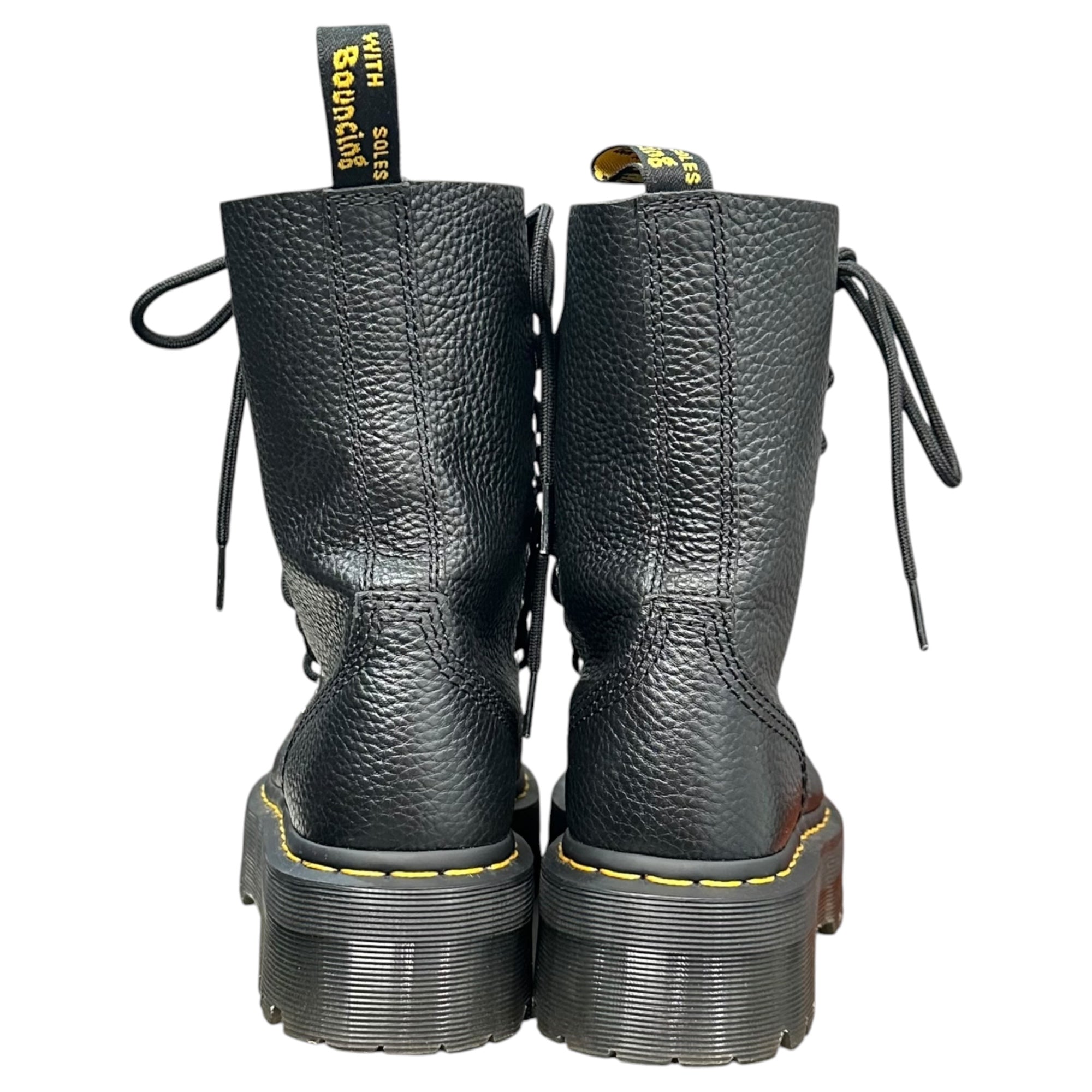 DR.MARTENS(ドクターマーチン) Center-Zip 10-Eyelet Lace-Up Boots センタージップ 10ホール レースアップ ブーツ AW006 KV07Y UK5(24.0cm程度) ブラック
