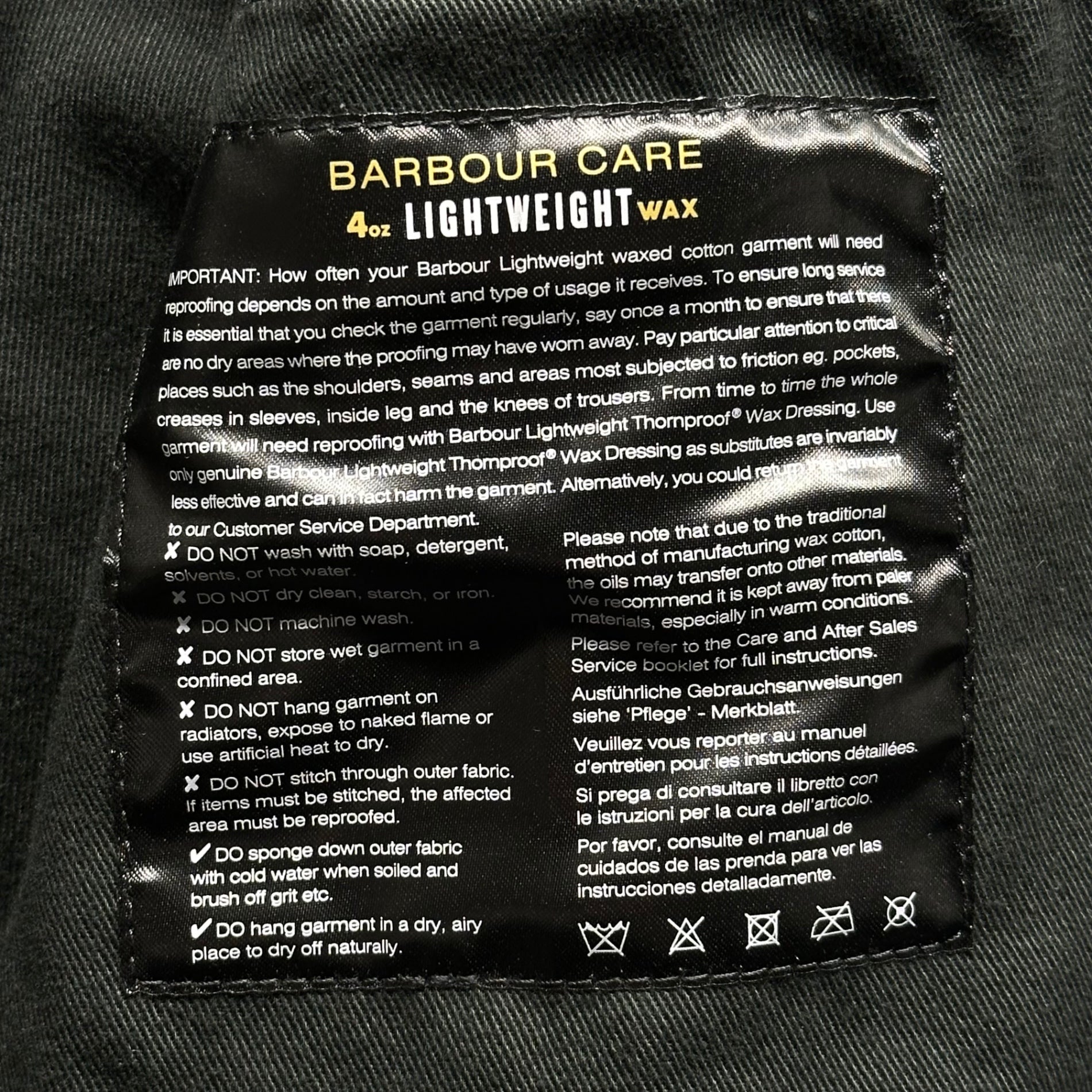 Barbour × Engineered Garments(バブアー × エンジニアードガーメンツ) Graham Wax Jacket グラハム ワックス ジャケット 1802217 M ブラック コラボアイテム