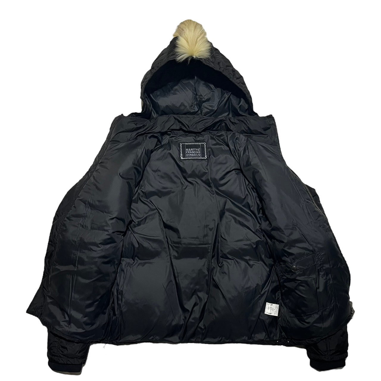 MARITHE FRANCOIS GIRBAUD(マリテフランソワジルボー)  mohawk down jacket/モヒカンダウンジャケット/00s/ヴィンテージ/稀少品 SIZE L ブラック