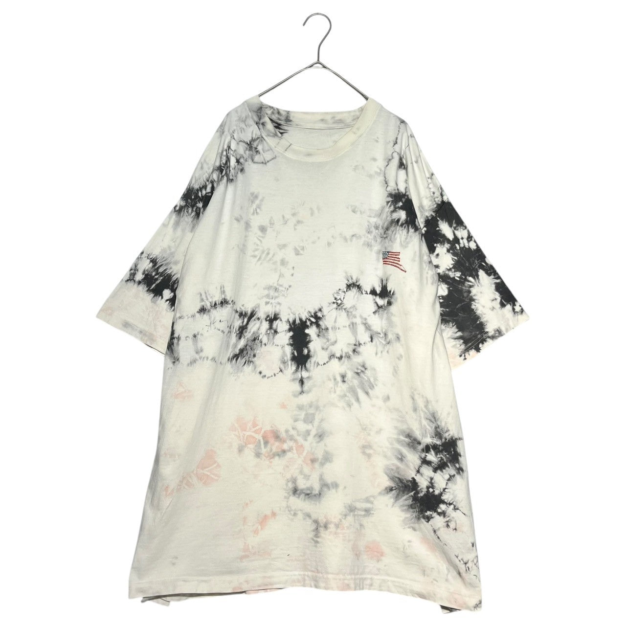 kapital(キャピタル) 19SS BONE REMAKE BIG TEE ボーン プリント タイダイ オーバー サイズ Tシャツ K1902SC825 FRRE ホワイト 骨