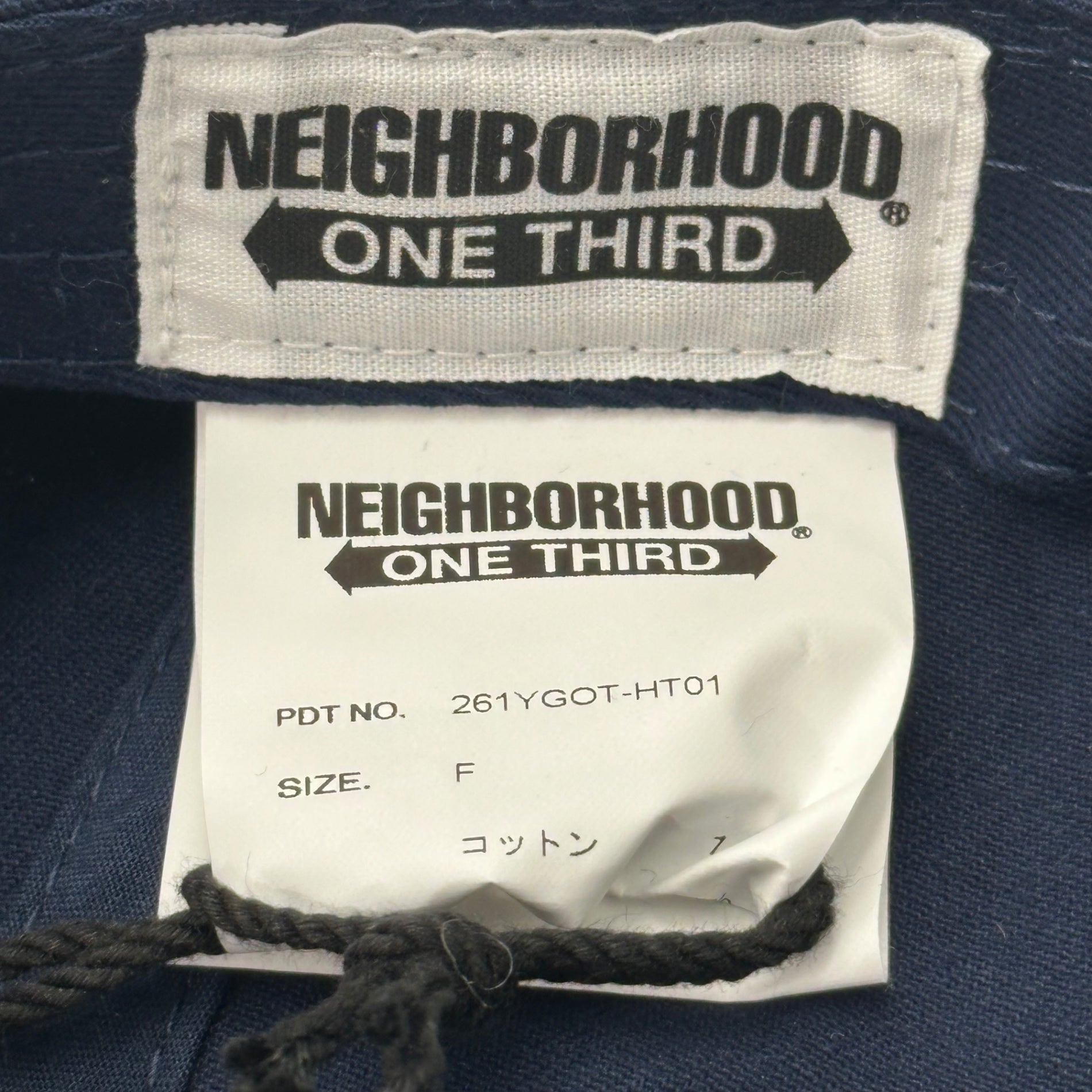 NEIGHBORHOOD(ネイバーフッド) 26SS OT . DAD CAP ONE THIRD(KIDS) ロゴ キャップ キッズ 261YGOT-HT01 FREE ネイビー
