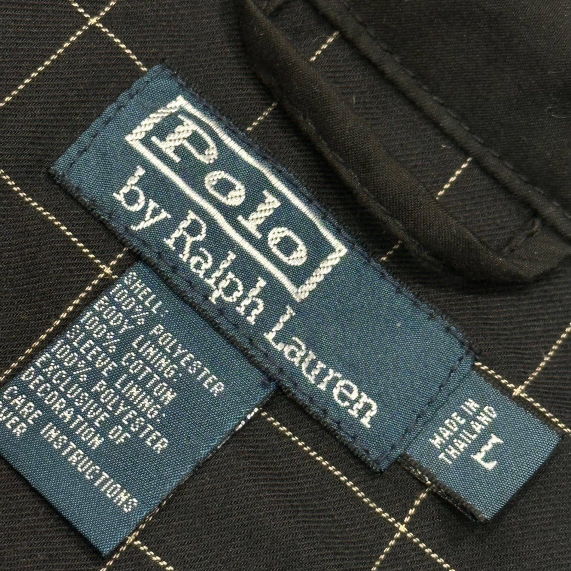 POLO RALPH LAUREN(ポロラルフローレン) 1990's Bi-Swing Jacket バイスイング ジャケット L ブラック 90年代 スイングトップ