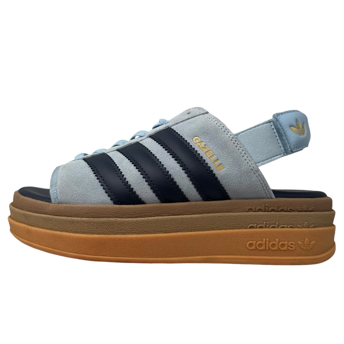 adidas(アディダス) GAZELLE BOLD SANDALS ガゼル ボールド サンダル KI8583 24.5cm スカイブルー