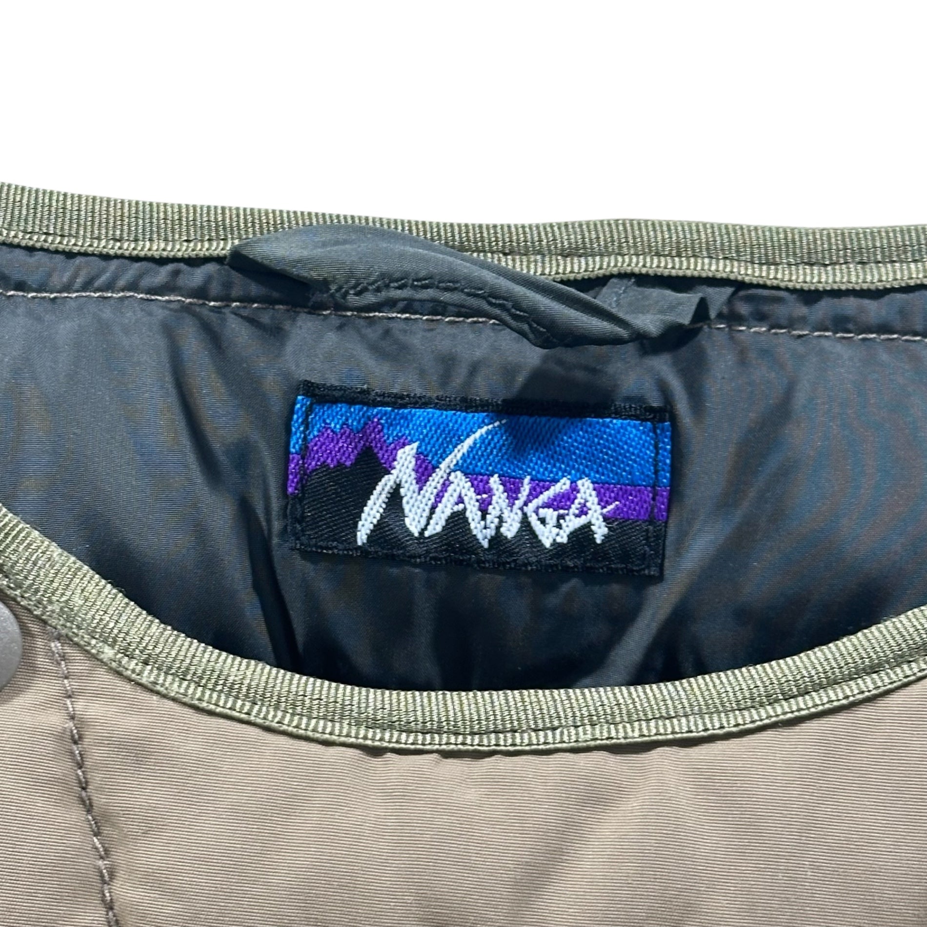 NANGA(ナンガ) Quilted Collarless Down Coat  キルティング ノーカラー ダウン コート  XS ベージュ