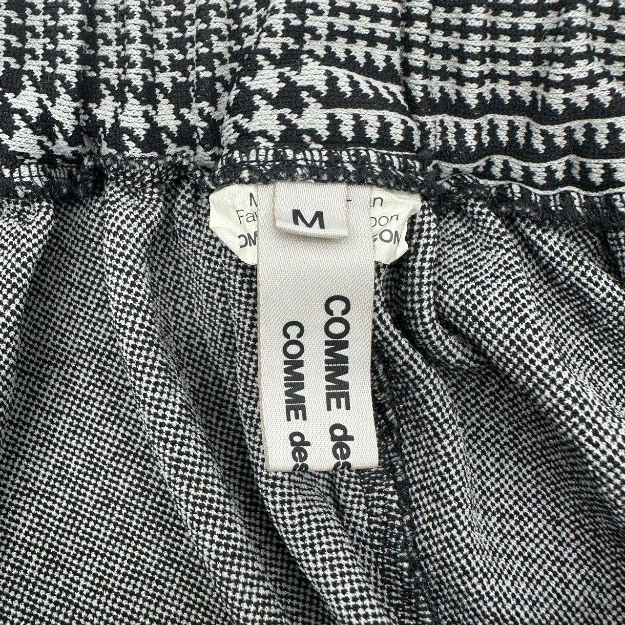 COMME des GARCONS COMME des GARCONS(コムデギャルソンコムデギャルソン) 12SS Houndstooth Sarouel Balloon Pants 千鳥格子 サルエル バルーン パンツ RI-P012 M グレー×ブラック AD2011