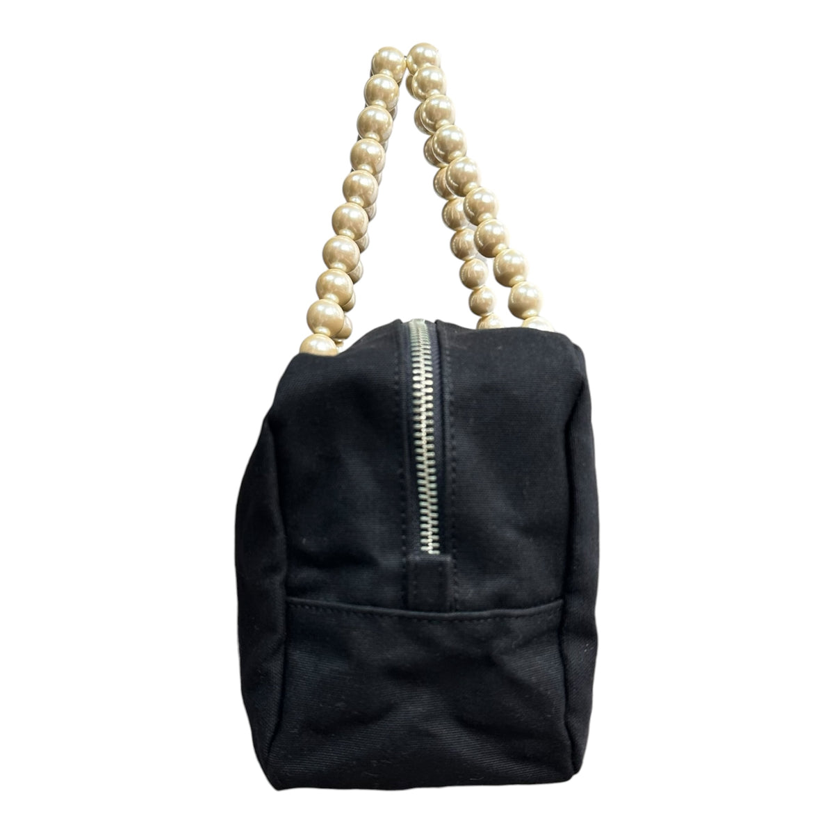 tricot COMME des GARCONS(トリココムデギャルソン) Pearl handle canvas mini handbag パール ハンドル キャンバス ミニ ハンド バッグ  TC-K206 ブラック