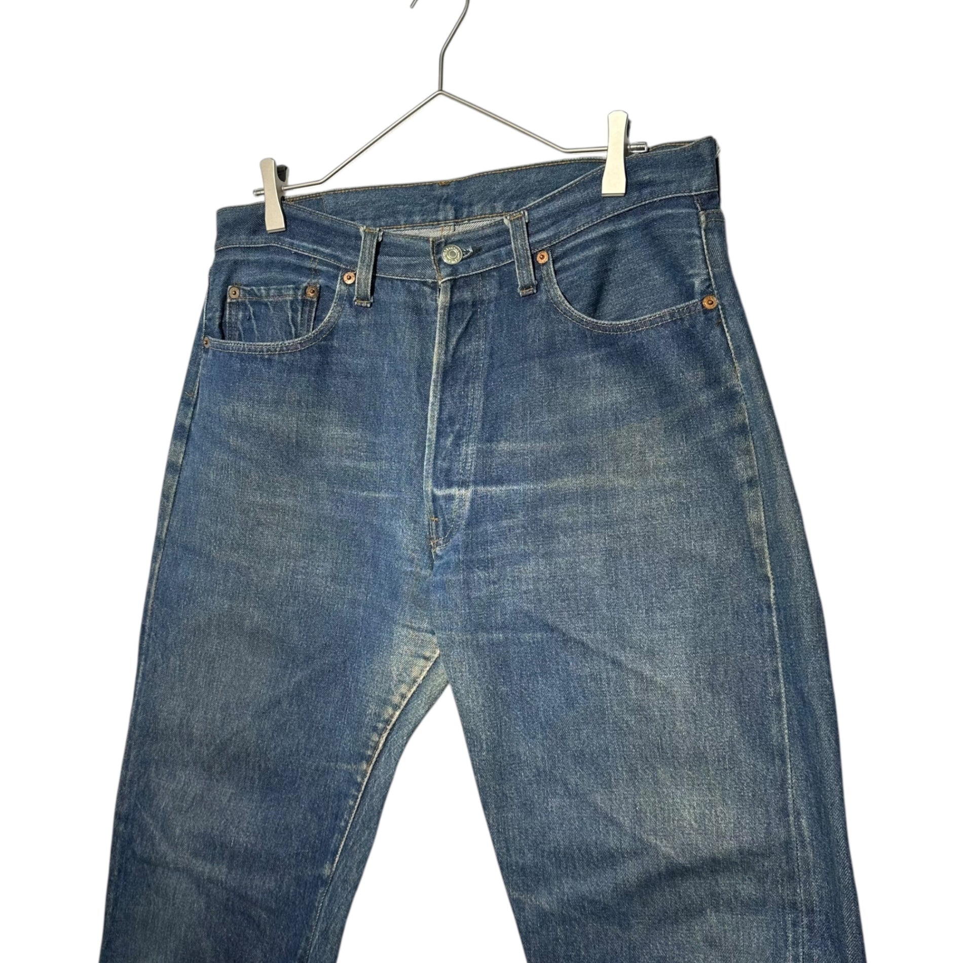 Levi's(リーバイス) 80’s 501 late 66 Vintage Denim Pants 66後期 ヴィンテージ デニム パンツ W35(実寸約88cm) インディゴ 80年5月製造 6刻印 セルビッチ ヴィンテージ 収縮8％