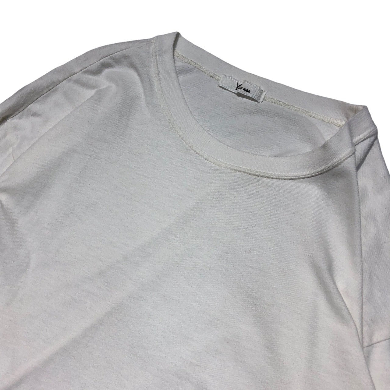Y's for men(ワイズフォーメン) 90's Vintage one point logo long sleeve T-shirt ヴィンテージ ワンポイントロゴ ロングスリーブ Tシャツ 90年代 MT-T05-001 表記なし(FREE) ホワイト×ブラック