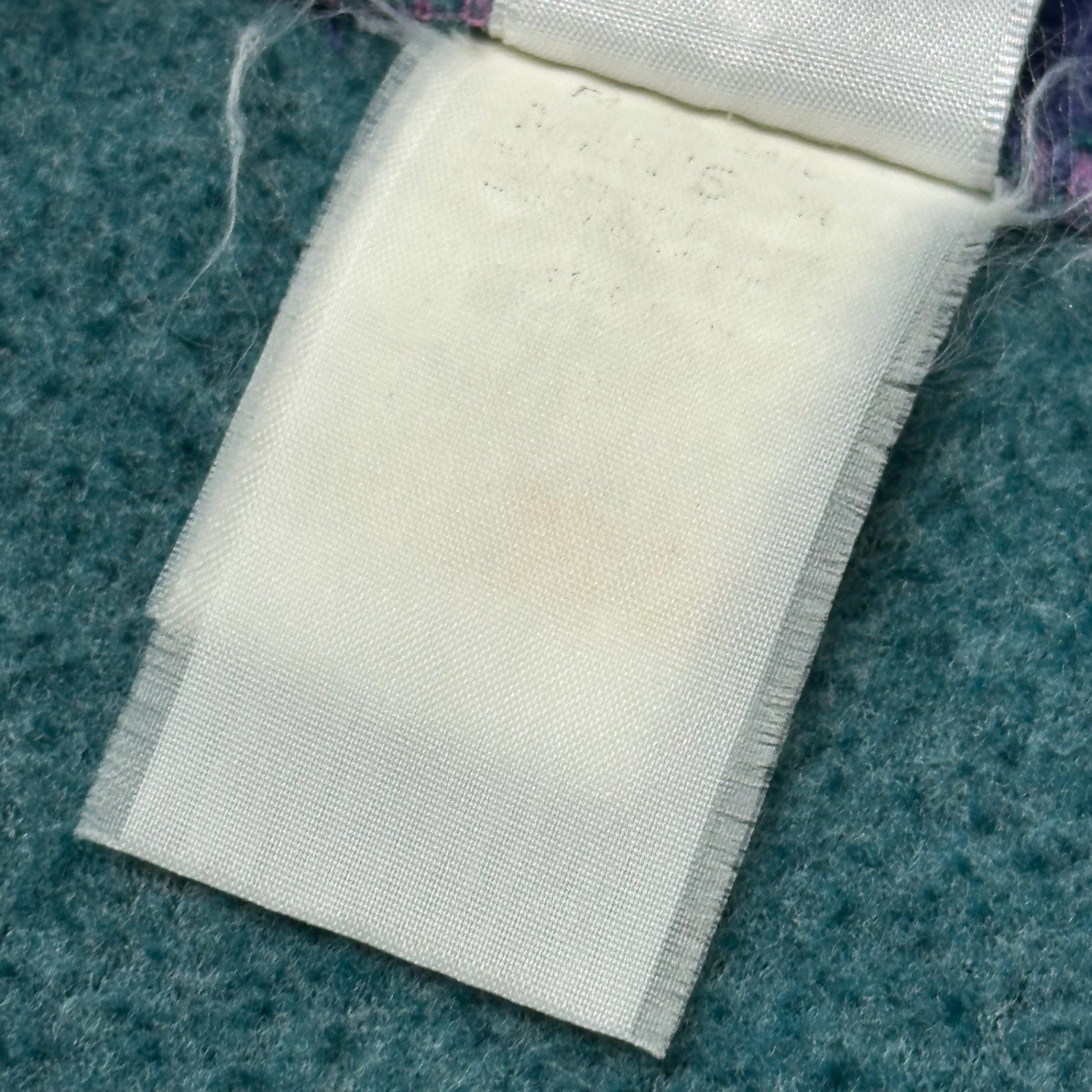 Columbia(コロンビア) 80's～90’s USA made Liner Hooded Fleece Jacket ライナー フーデッド フリース ジャケット 表記消(XL程度) パープル×グリーン 80年代～90年代 ヴィンテージ