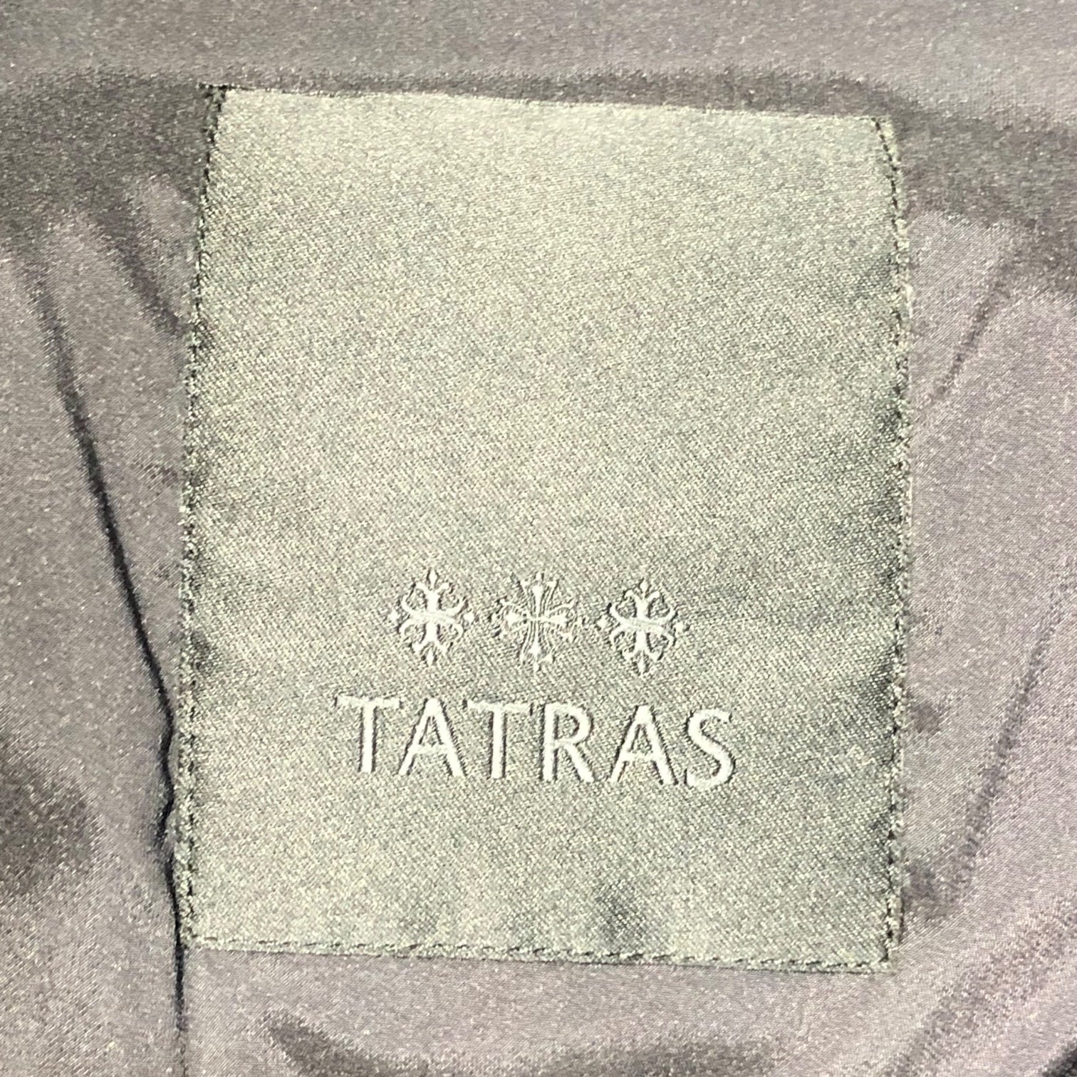 TATRAS(タトラス) CERAMICA セラミカ ダウン コート LTA8SH4492 02(M程度) ネイビー ラクーン ファー ジャ