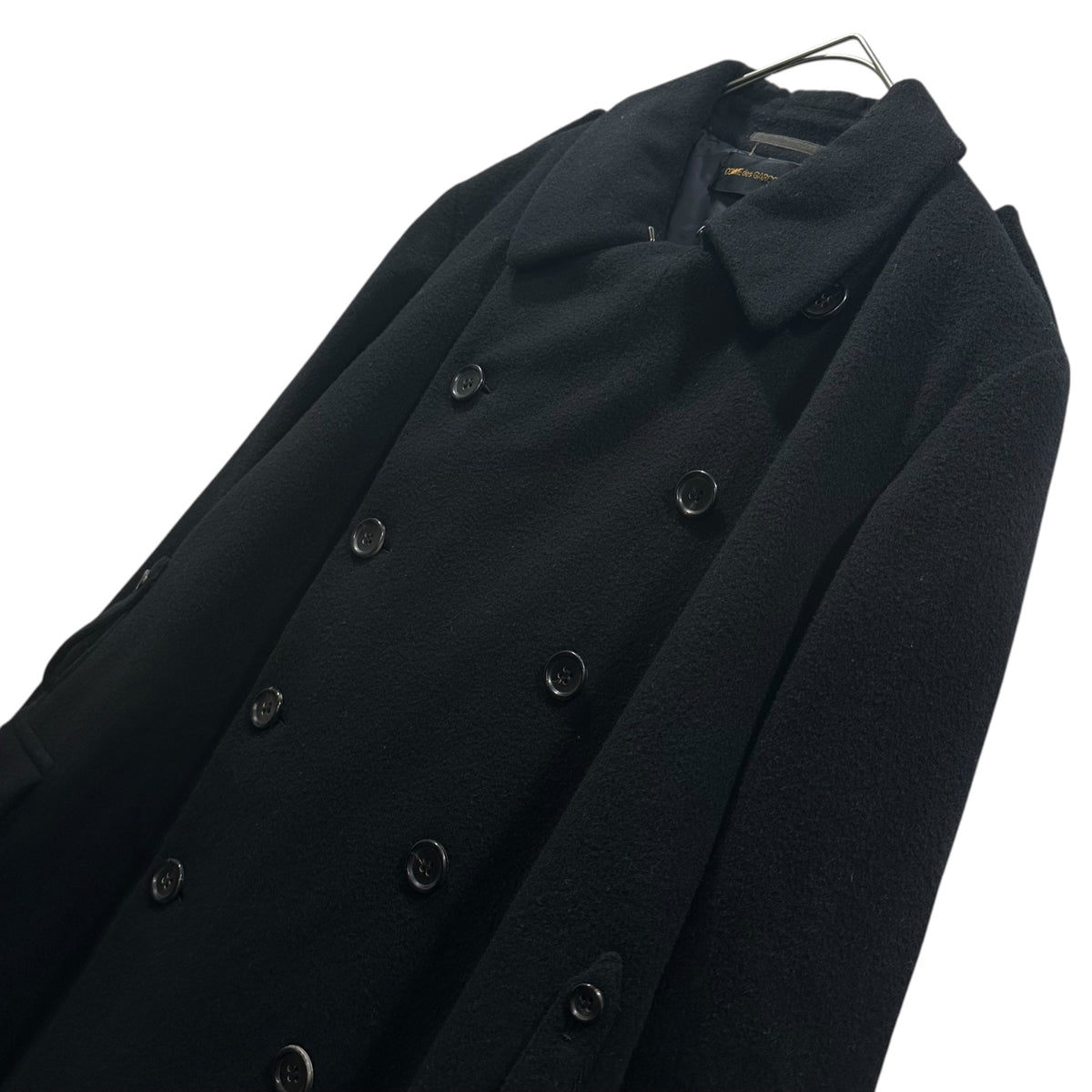 COMME des GARCONS(コムデギャルソン) 1994AW Double-Breasted Wool Long Coat ダブルブレスト ウール ロング コート GC-040120 表記無(FREE) ブラック 90年代 90's