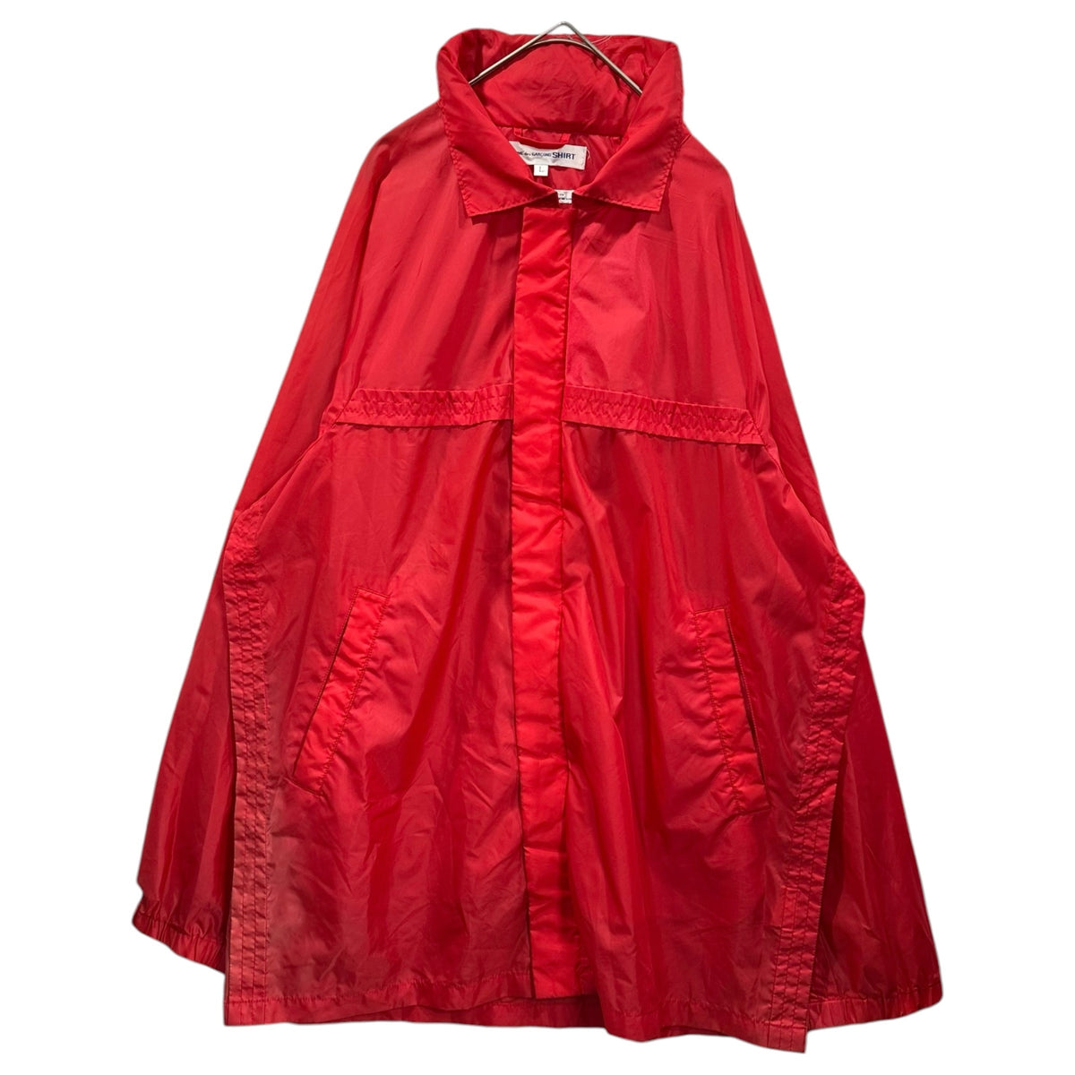 COMME des GARCONS SHIRT(コムデギャルソンシャツ) 1990's  Nylon Hoodie ナイロン フーディ L レッド 90年代 ジャケット