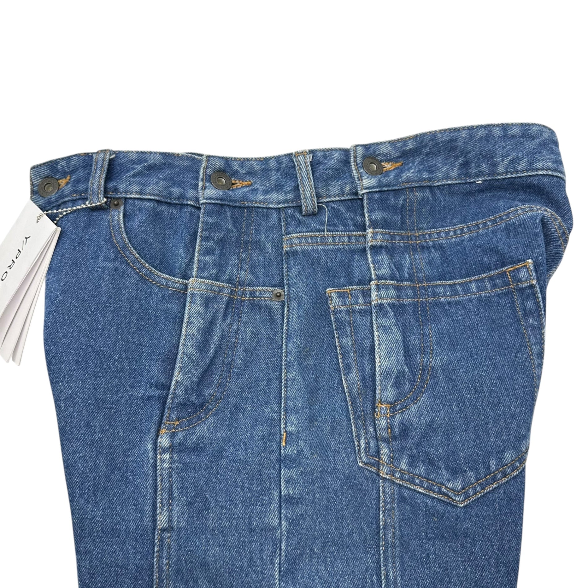 Y/Project(ワイプロジェクト) 17AW Double Center Reconstruction Design Denim Pants ダブル センター 再構築 デザイン デニム パンツ JEAN8-S14 S ライトインディゴ